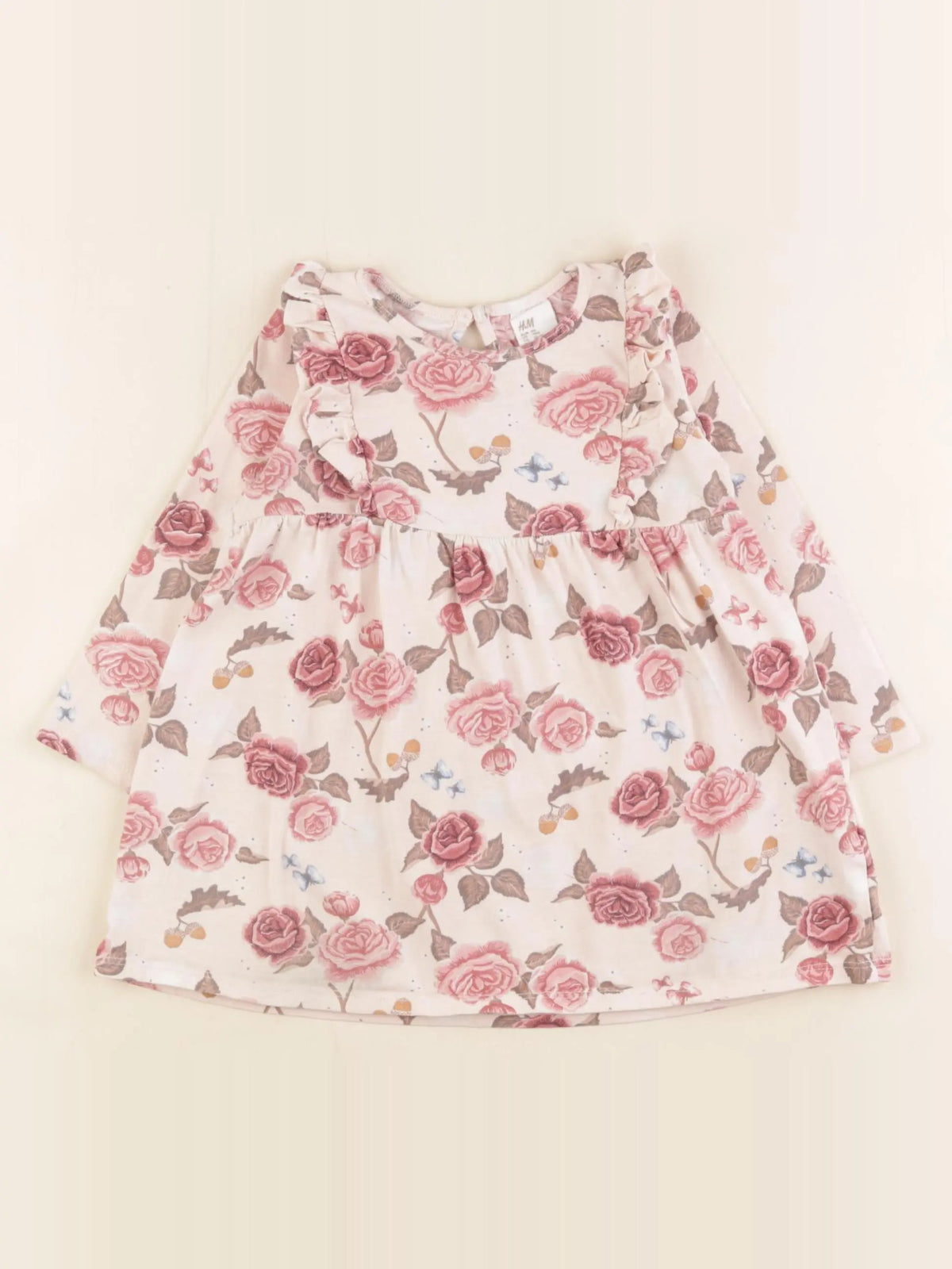 H&M - tee-shirt rose - 12/18 mois