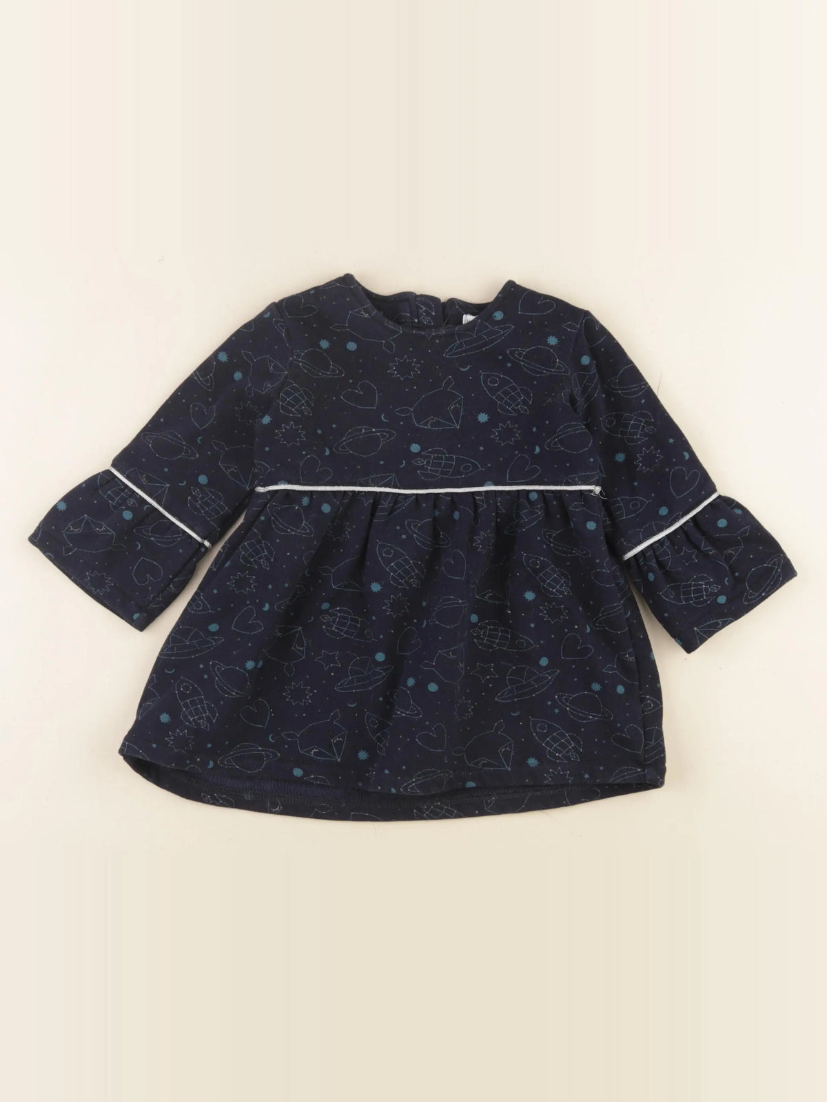 Vertbaudet - robe bleu - 18 mois