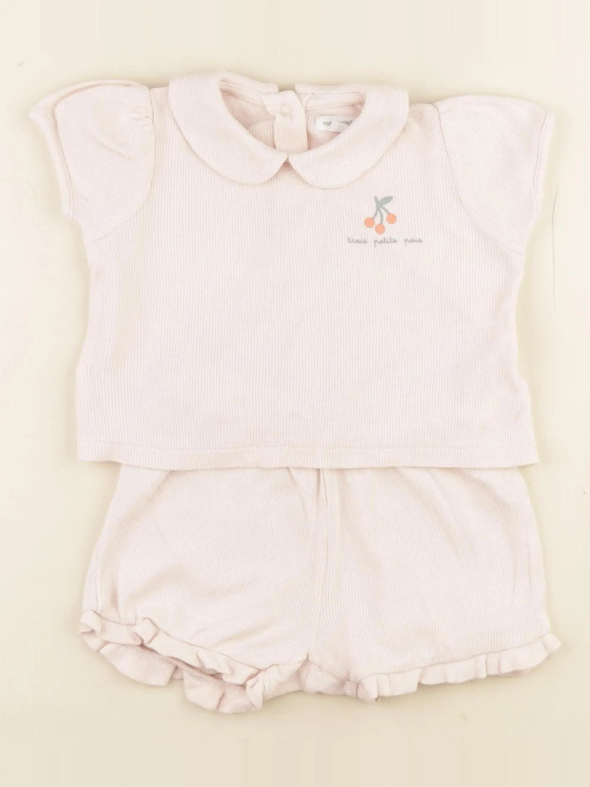 Vertbaudet - pyjama coton rose - 18 mois