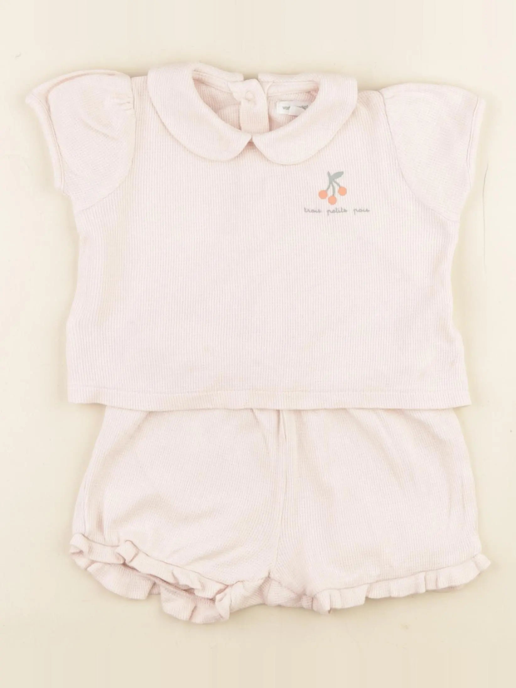 Vertbaudet - pyjama coton rose - 18 mois