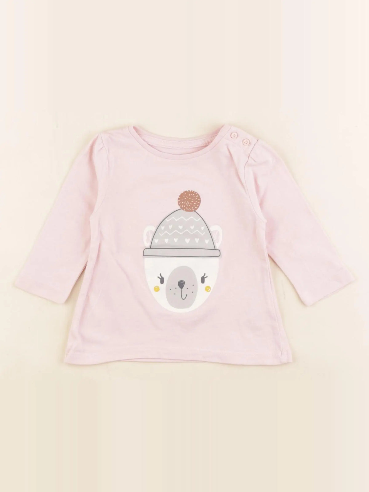 Vertbaudet - tee-shirt rose - 3 mois