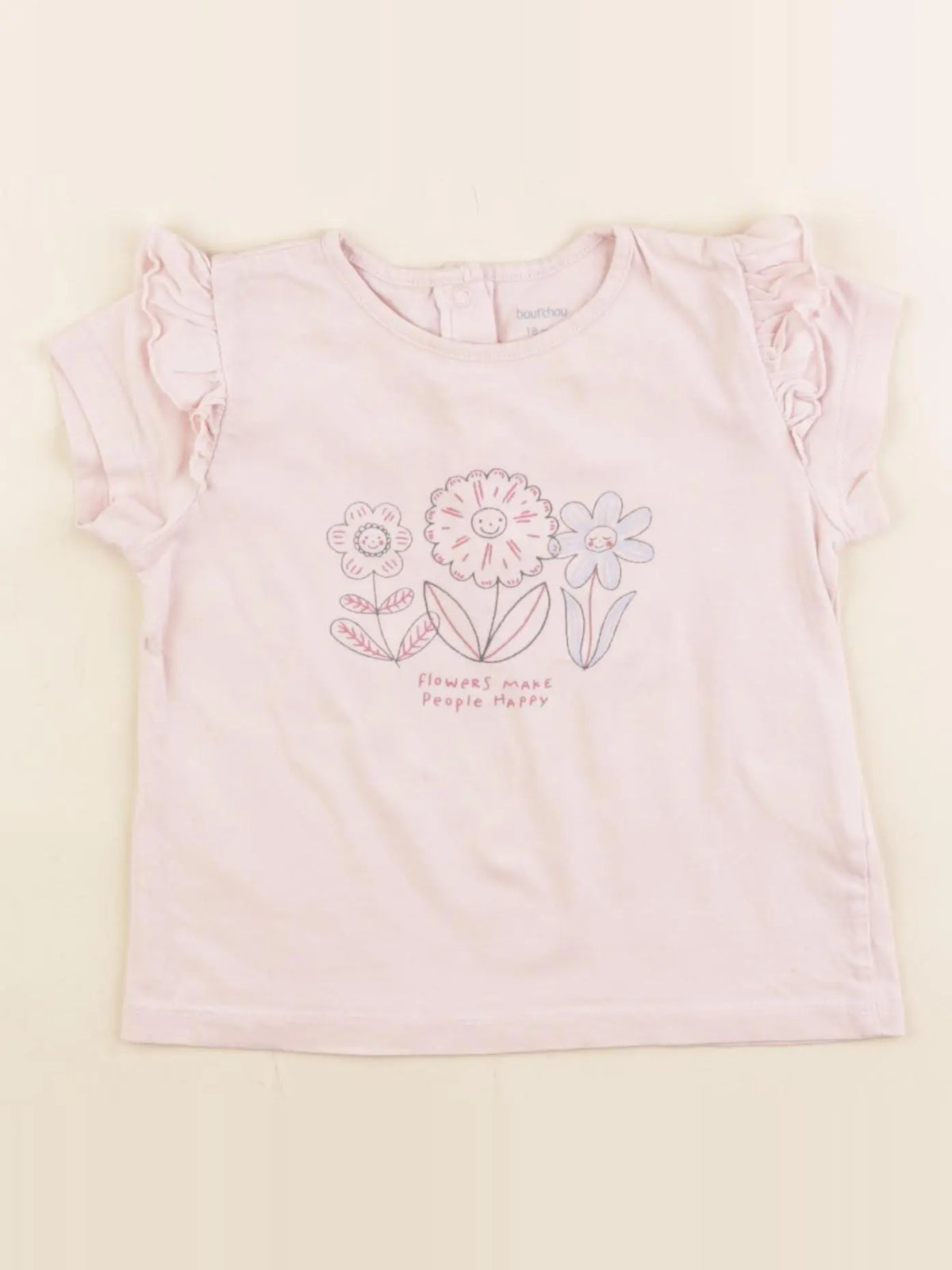 Boutchou - tee-shirt rose - 18 mois