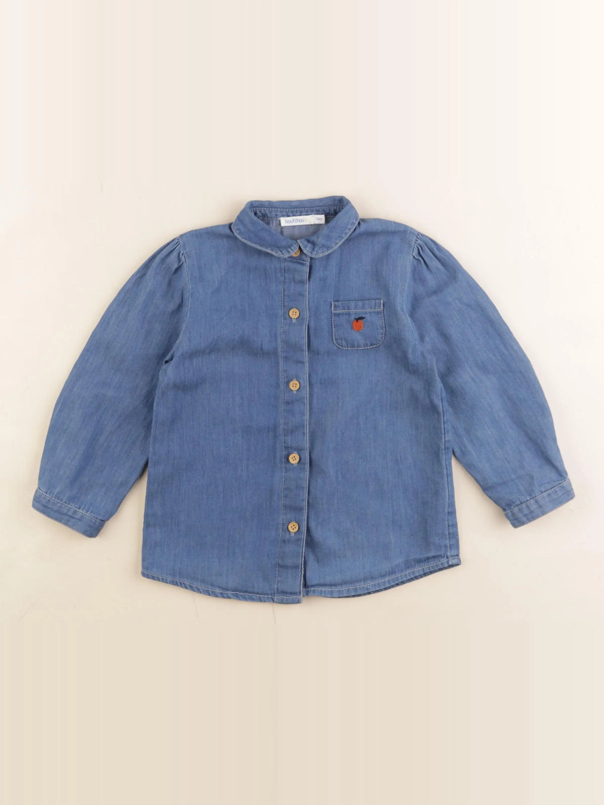 Boutchou - chemise bleu - 36 mois