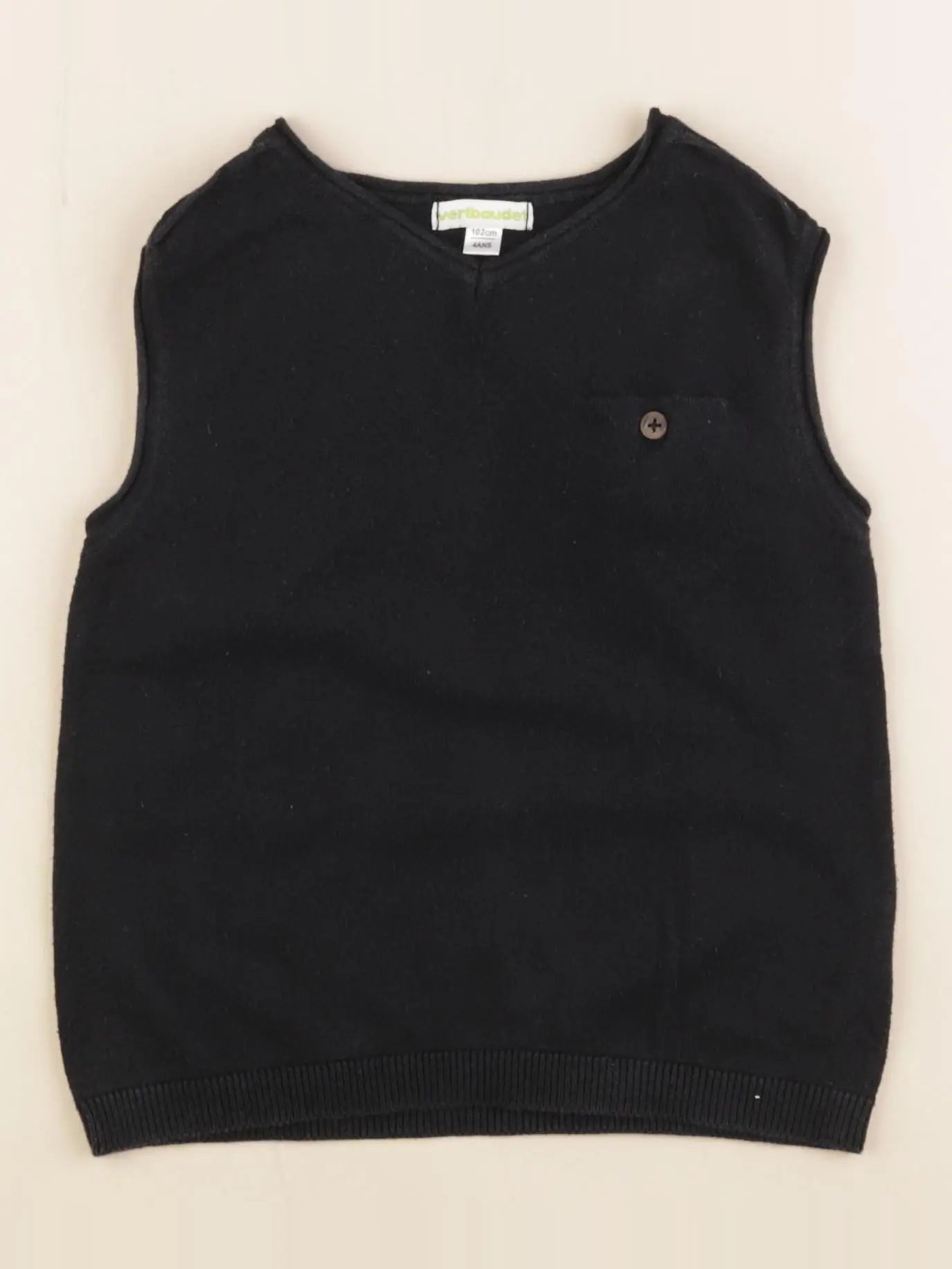 Vertbaudet - pull noir - 4 ans