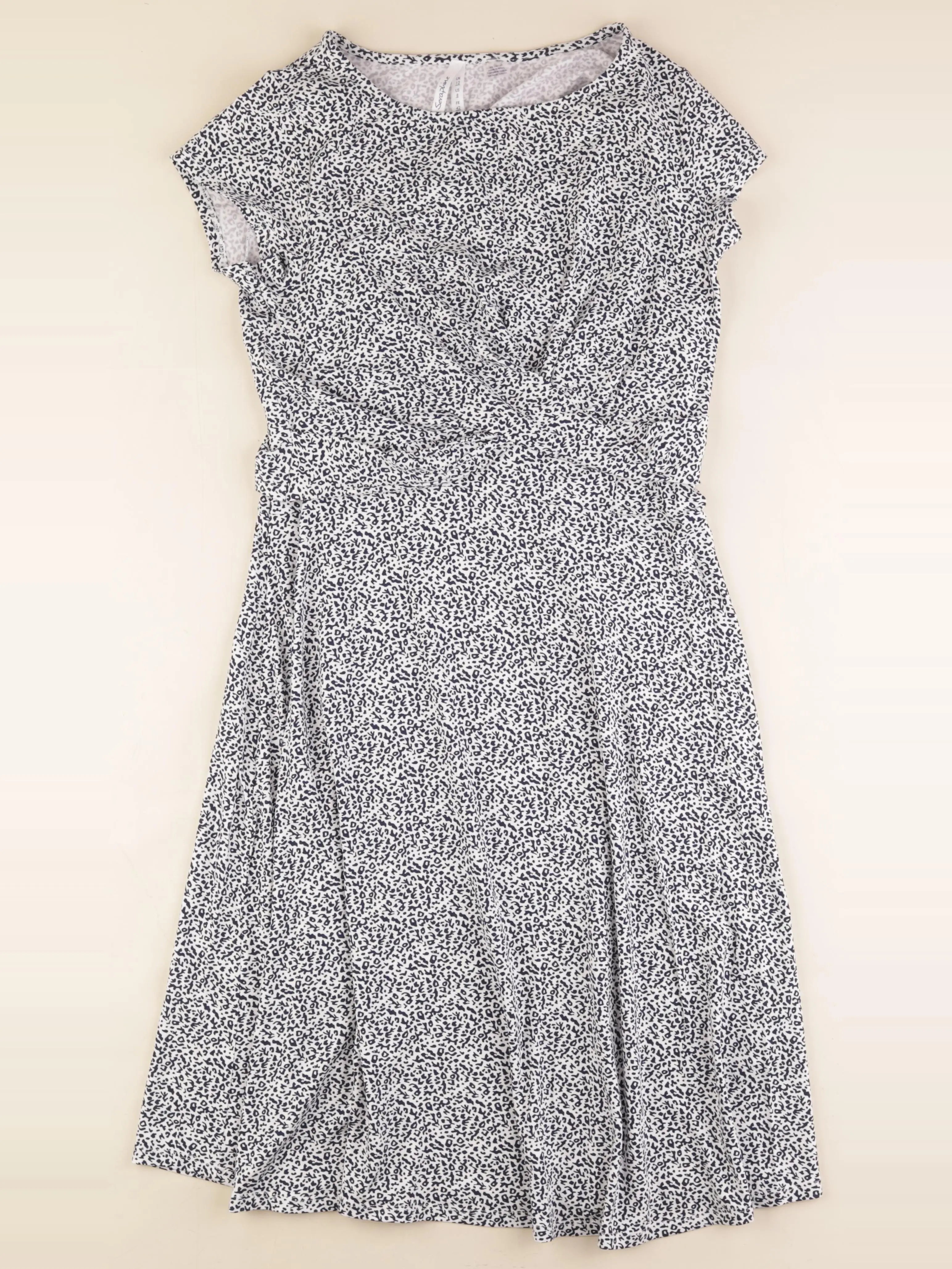 Seraphine - robe grossesse blanc, bleu - 42