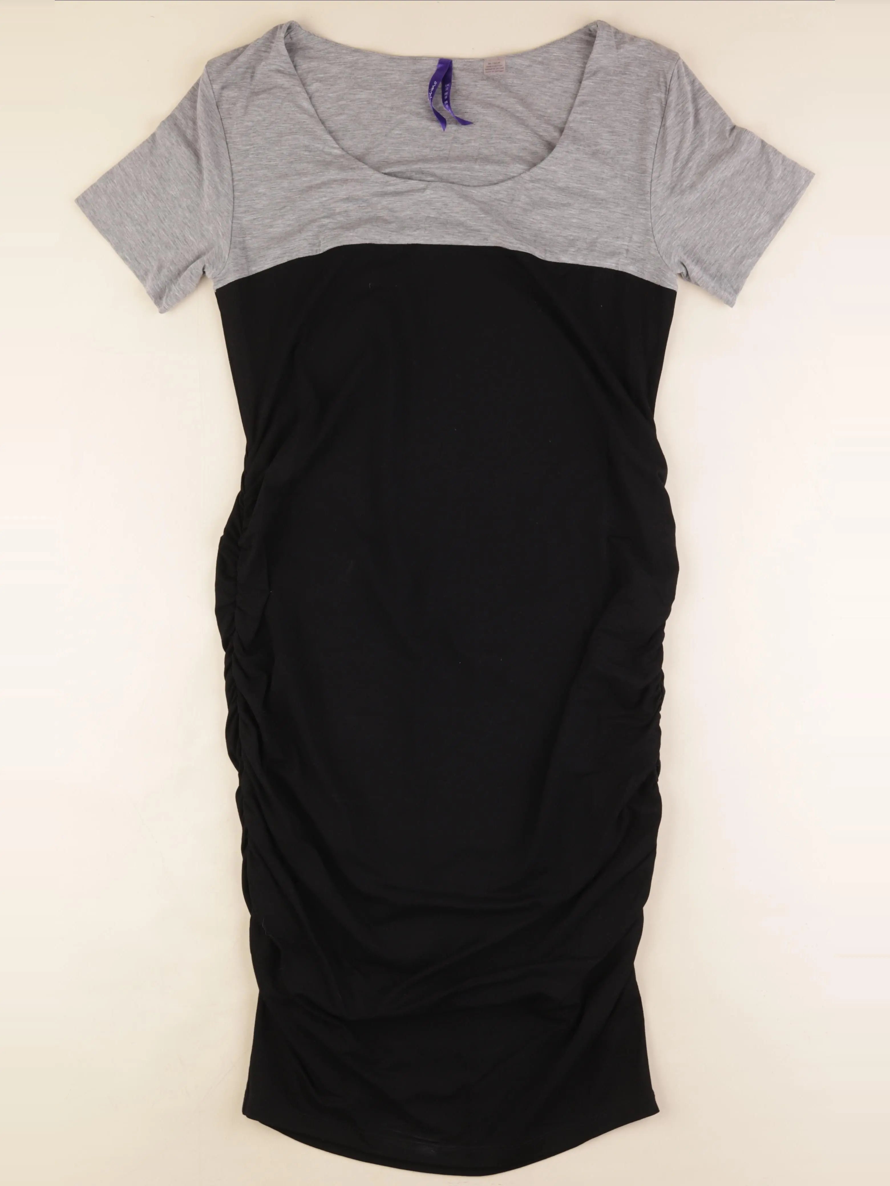 Seraphine - robe grossesse gris, noir - 46