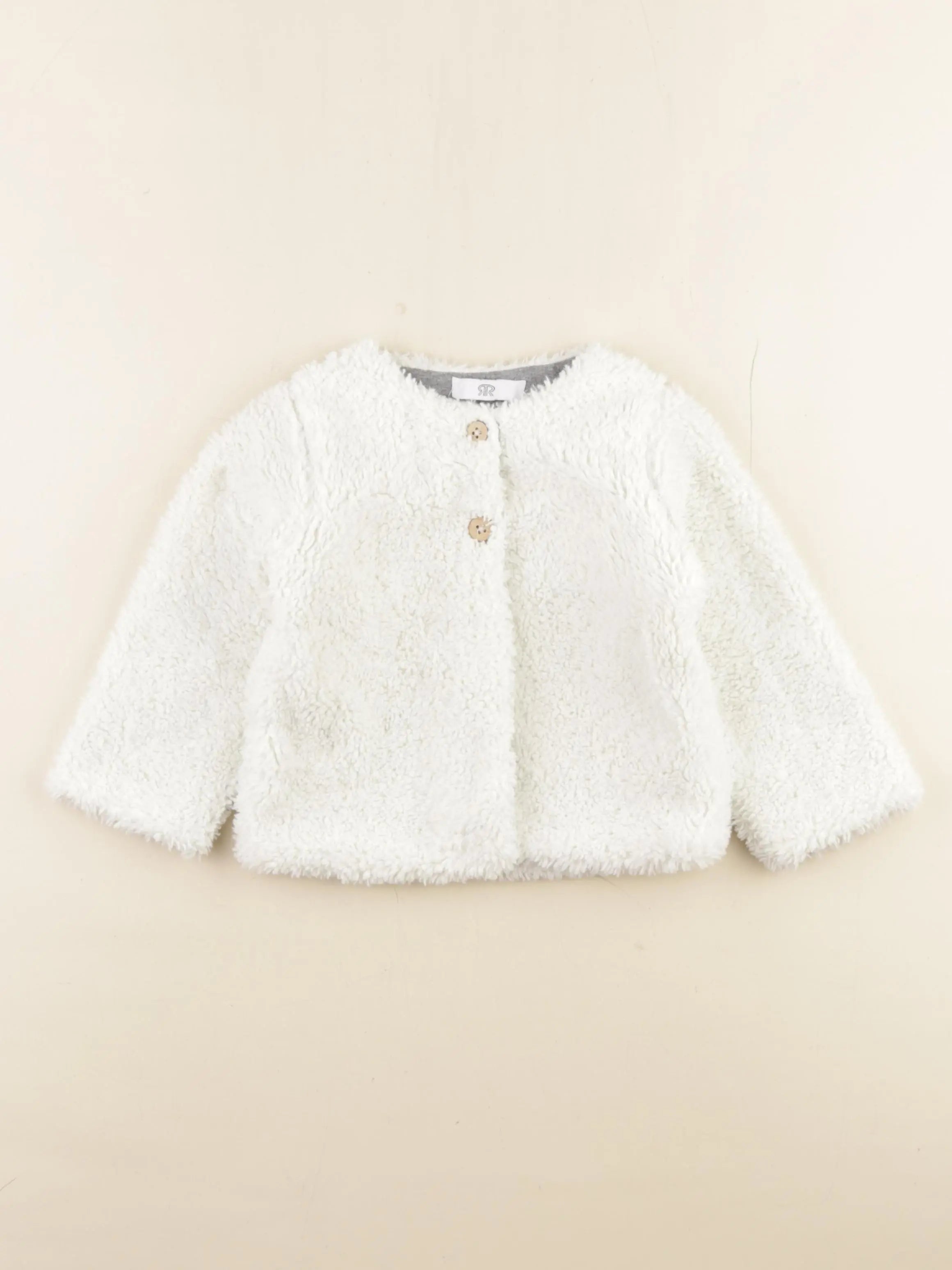 La Redoute - gilet blanc - 18 mois