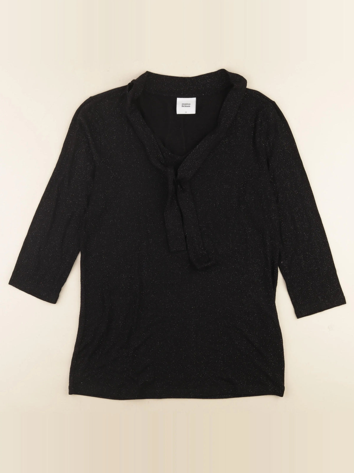Mamalicious - tee-shirt grossesse noir, argent - m