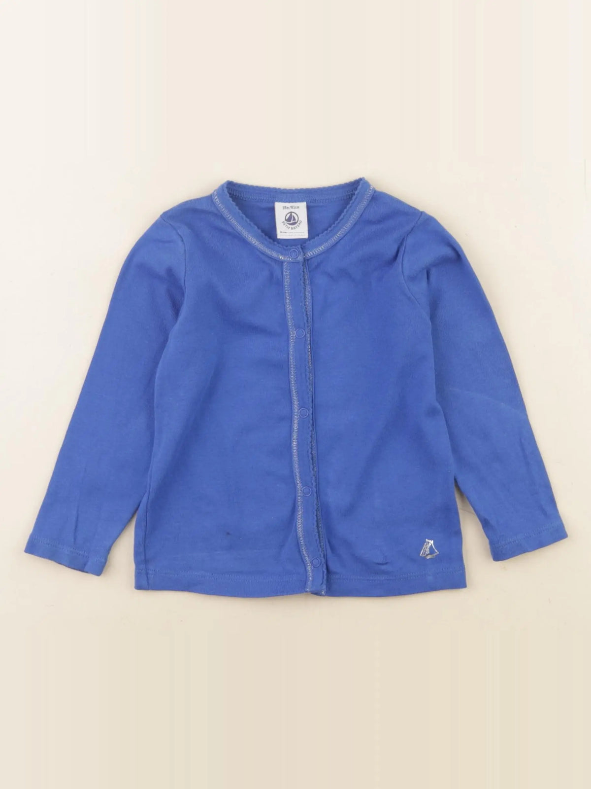 Petit Bateau - tee-shirt bleu - 18 mois