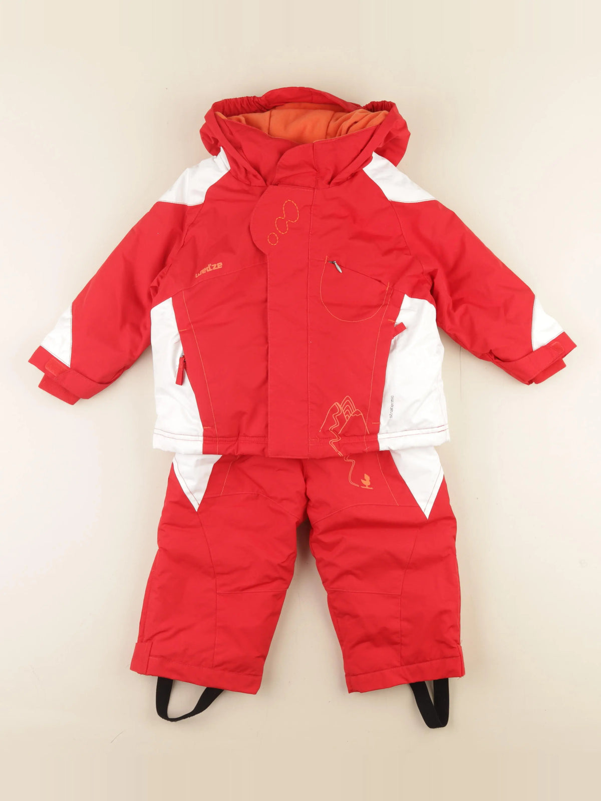 Decathlon ski - combinaison de ski rouge - 18 mois