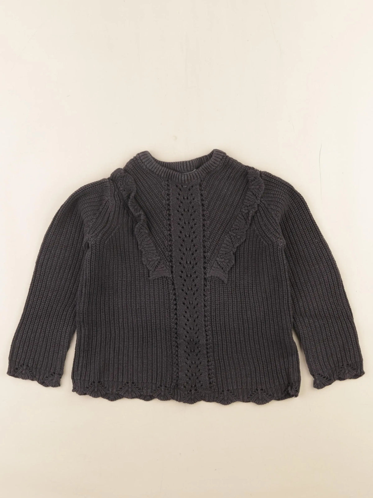 Vertbaudet - pull noir - 4 ans