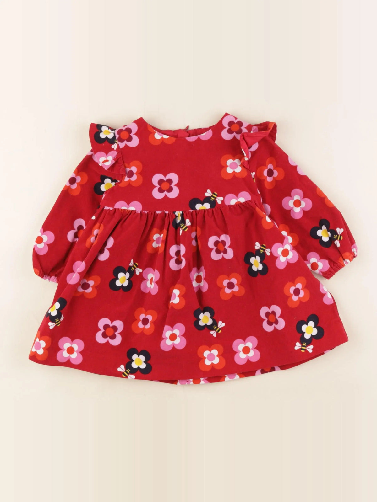 Jacadi - robe rouge - 12 mois