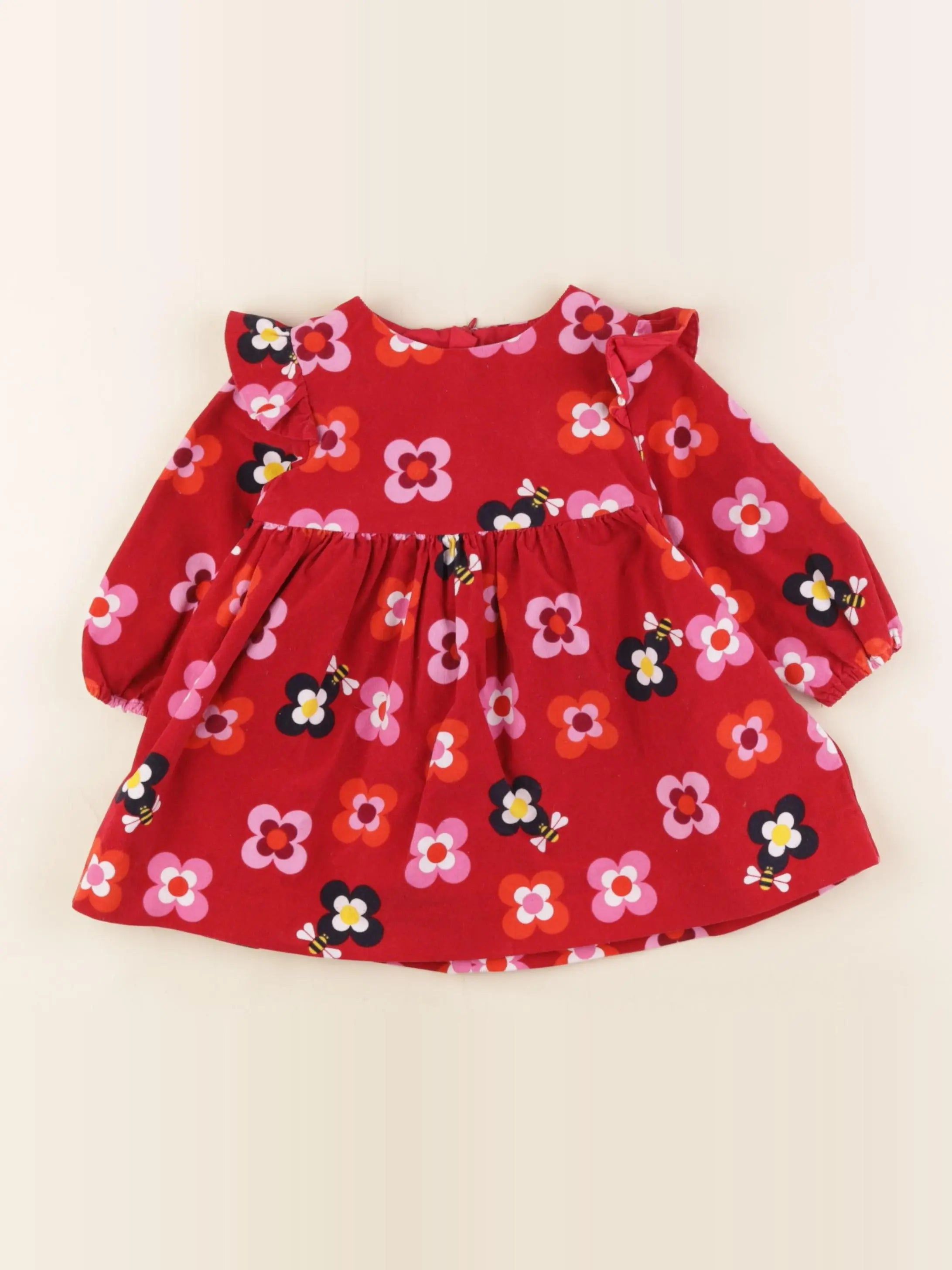 Jacadi - robe rouge - 12 mois