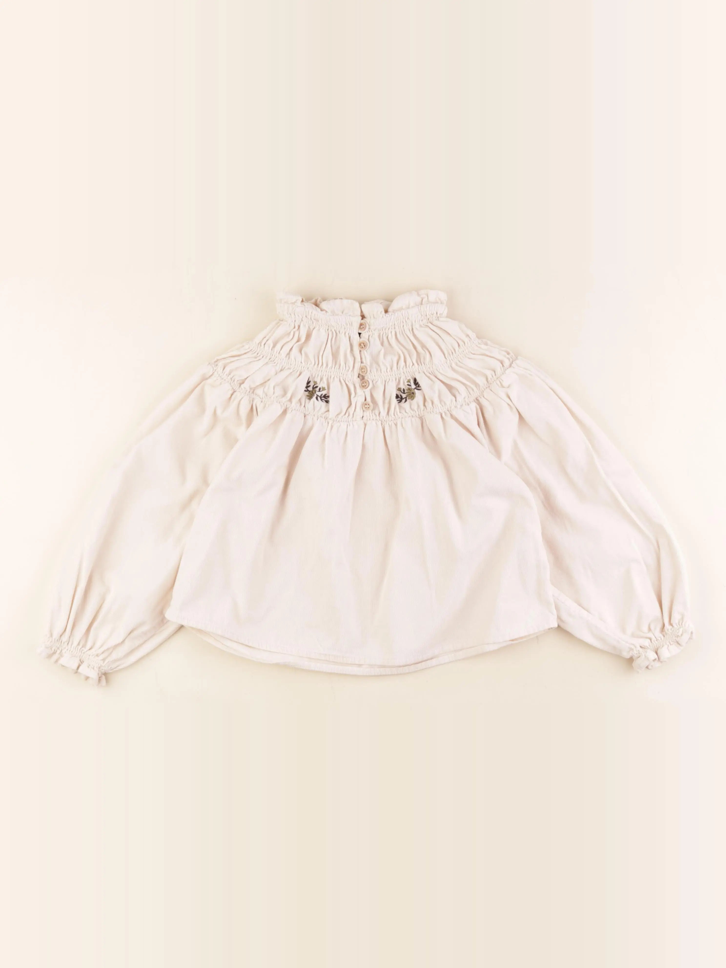 Monoprix - blouse beige - 8 ans