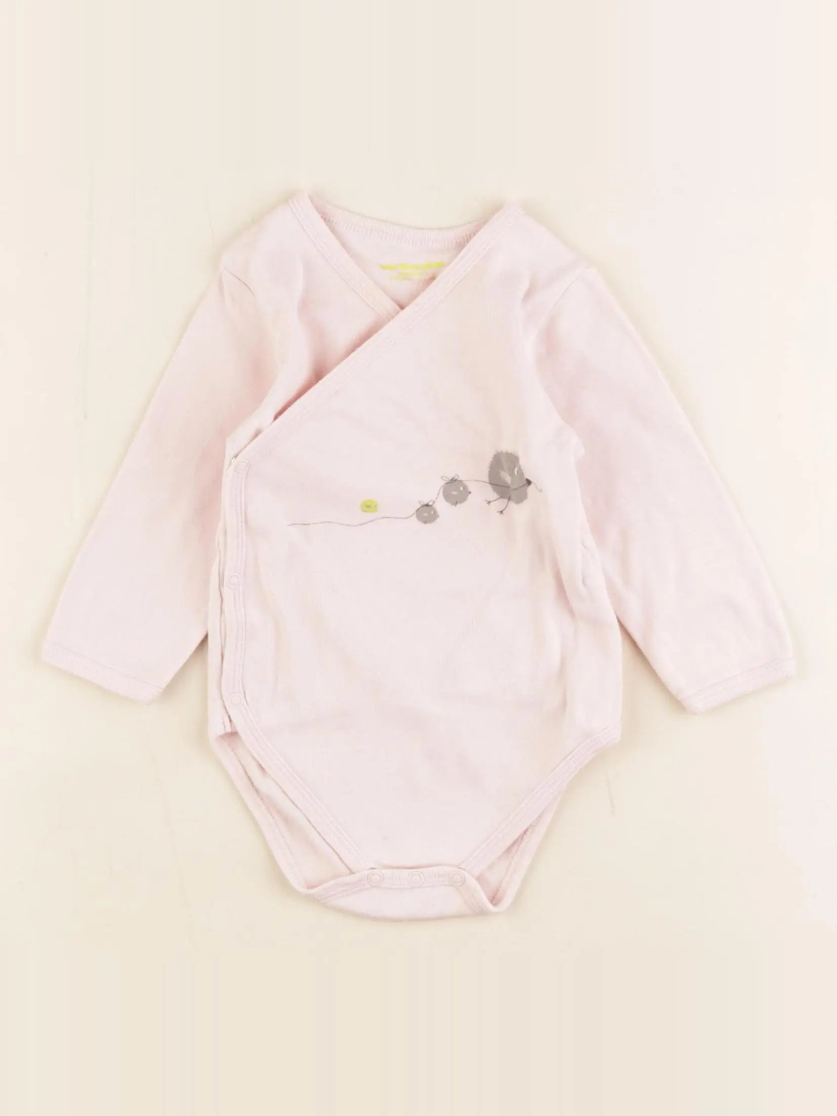 Vertbaudet - body rose - 12 mois