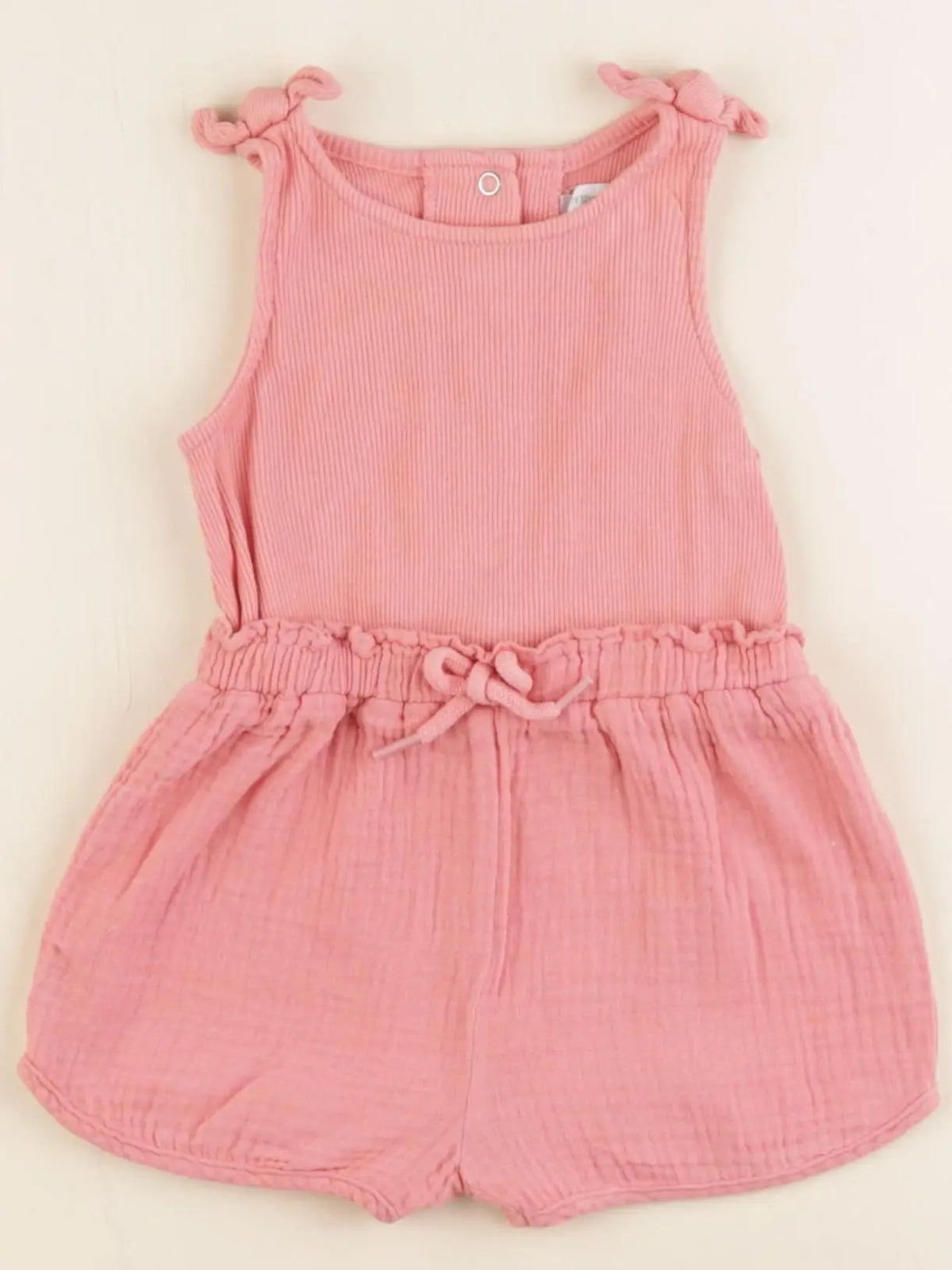 Vertbaudet - combinaison rose - 6 mois