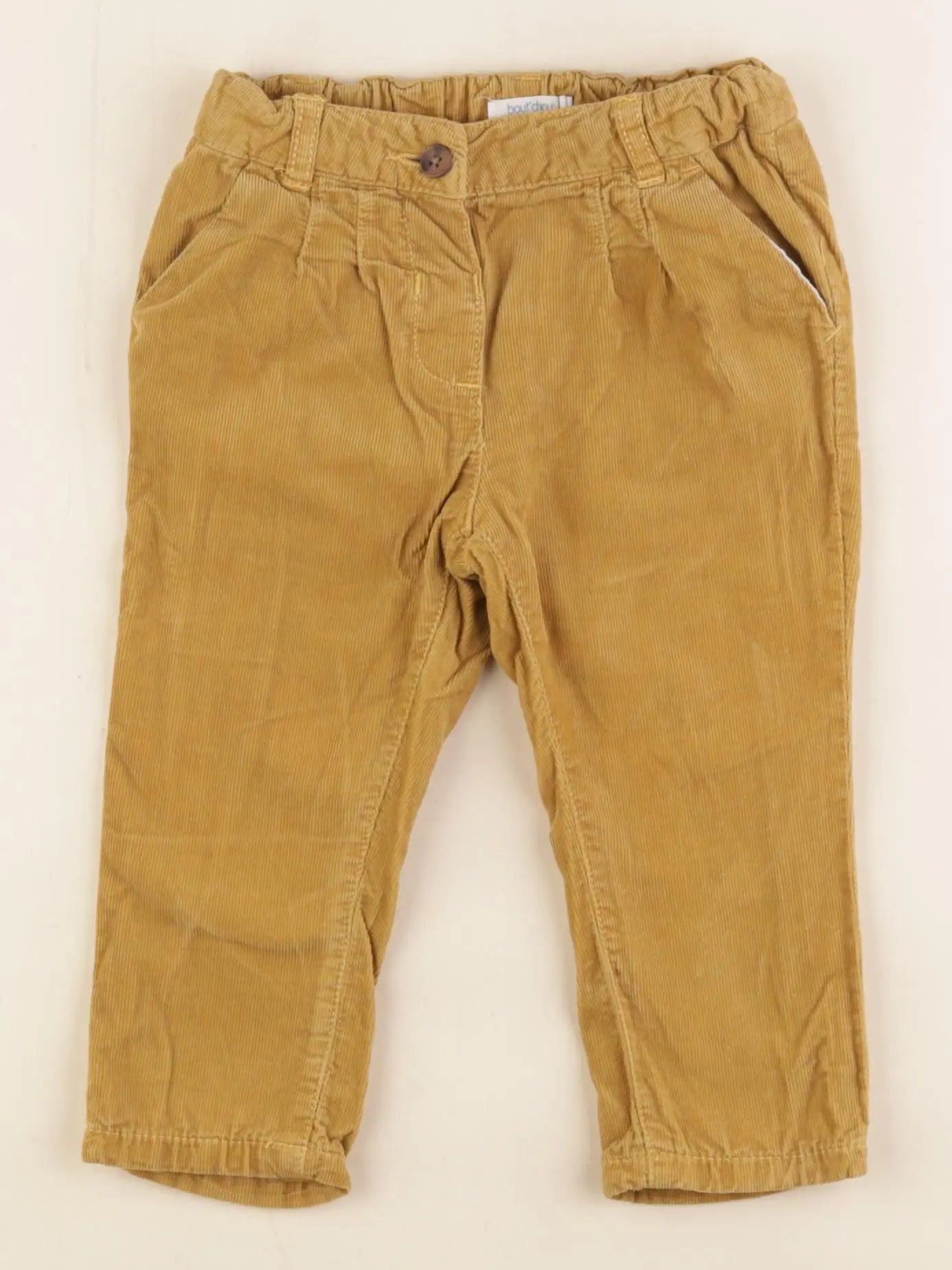 Boutchou - pantalon jaune - 12 mois