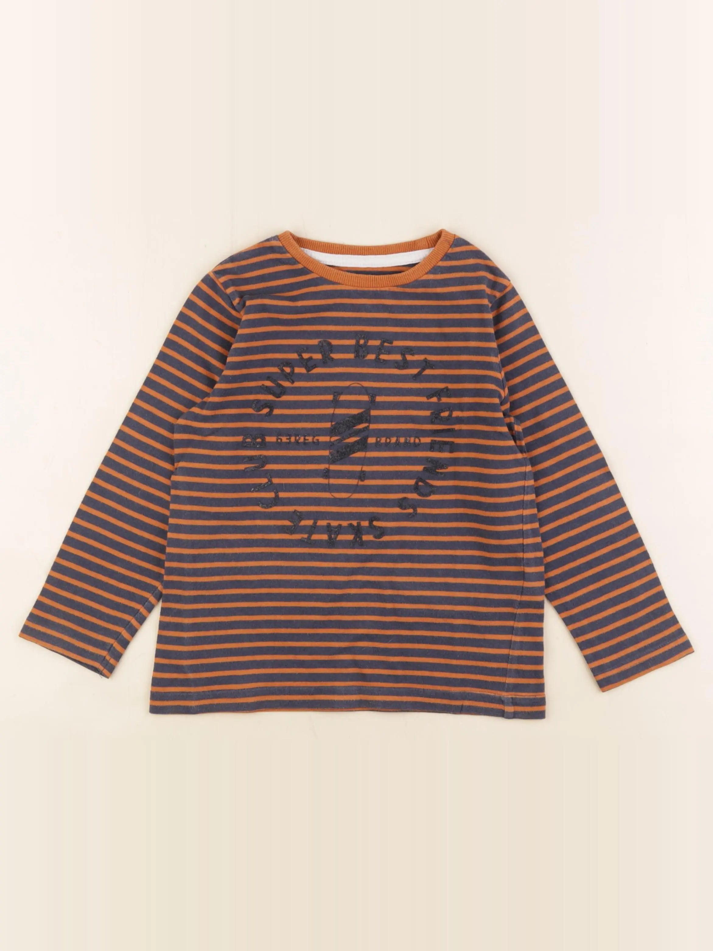 Vertbaudet - tee-shirt marron - 5 ans