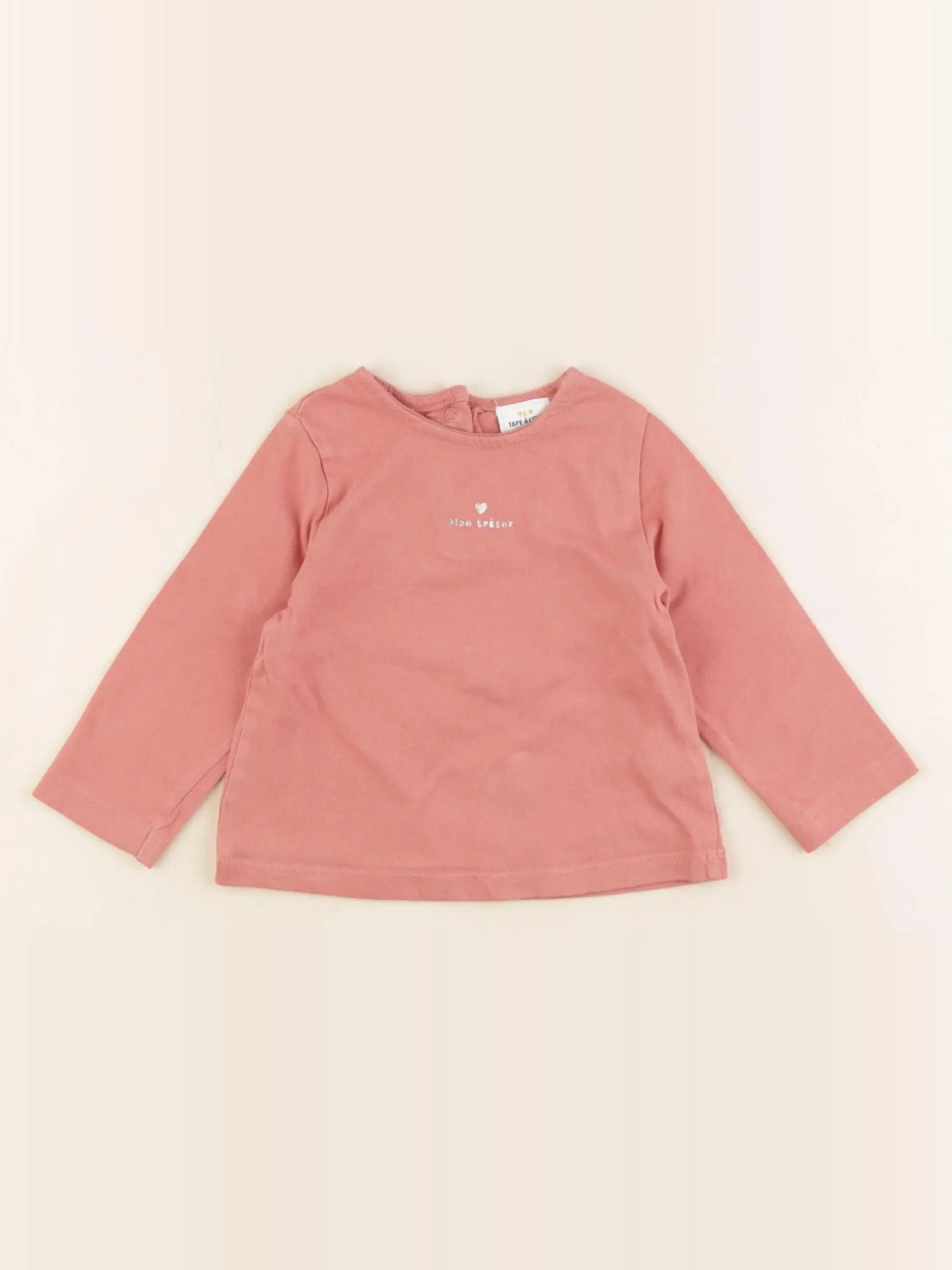 Tape à l'oeil - tee-shirt rose - 9 mois
