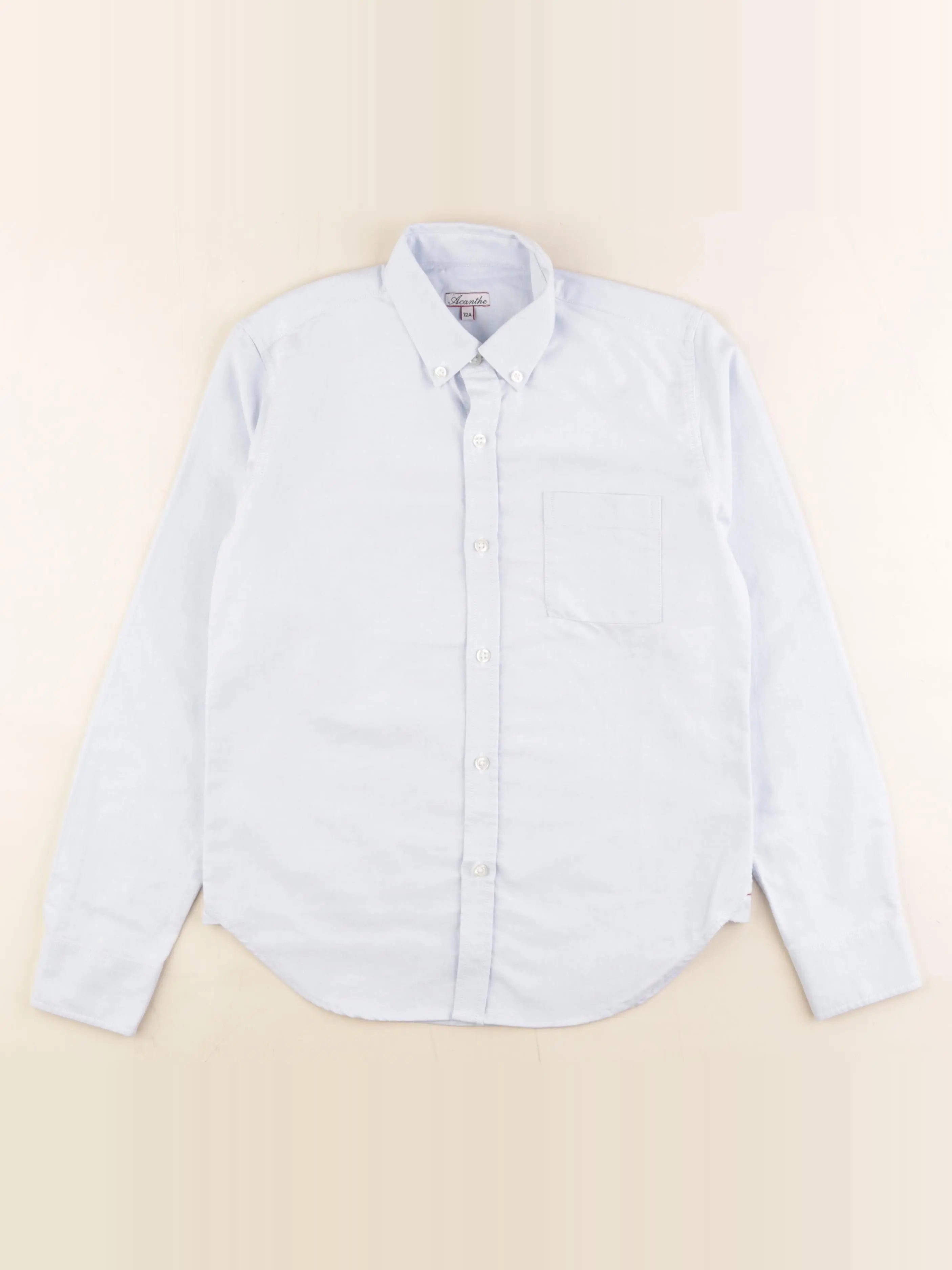 Acanthe - chemise bleu - 12 ans