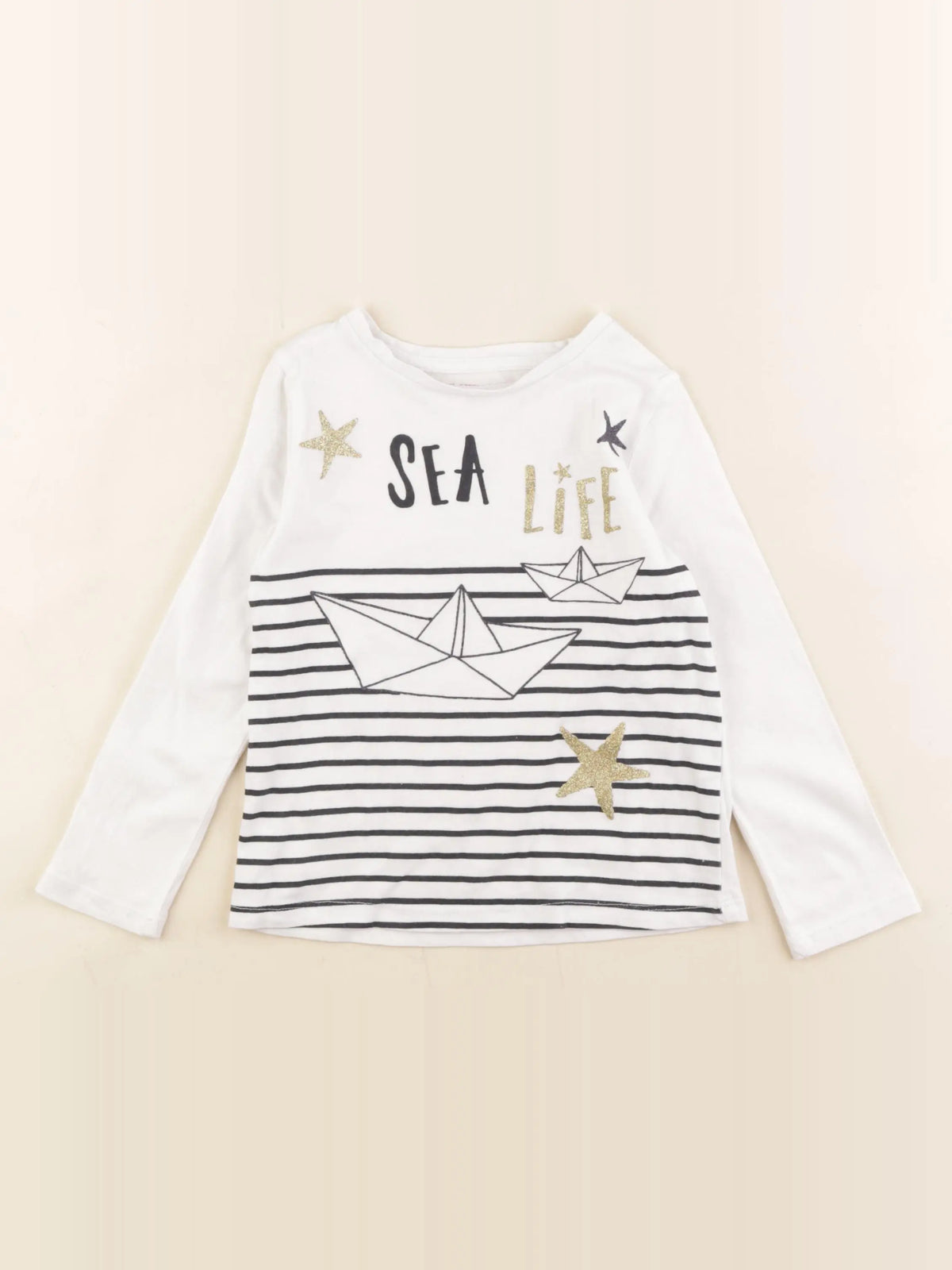 Monoprix - tee-shirt blanc - 4 ans