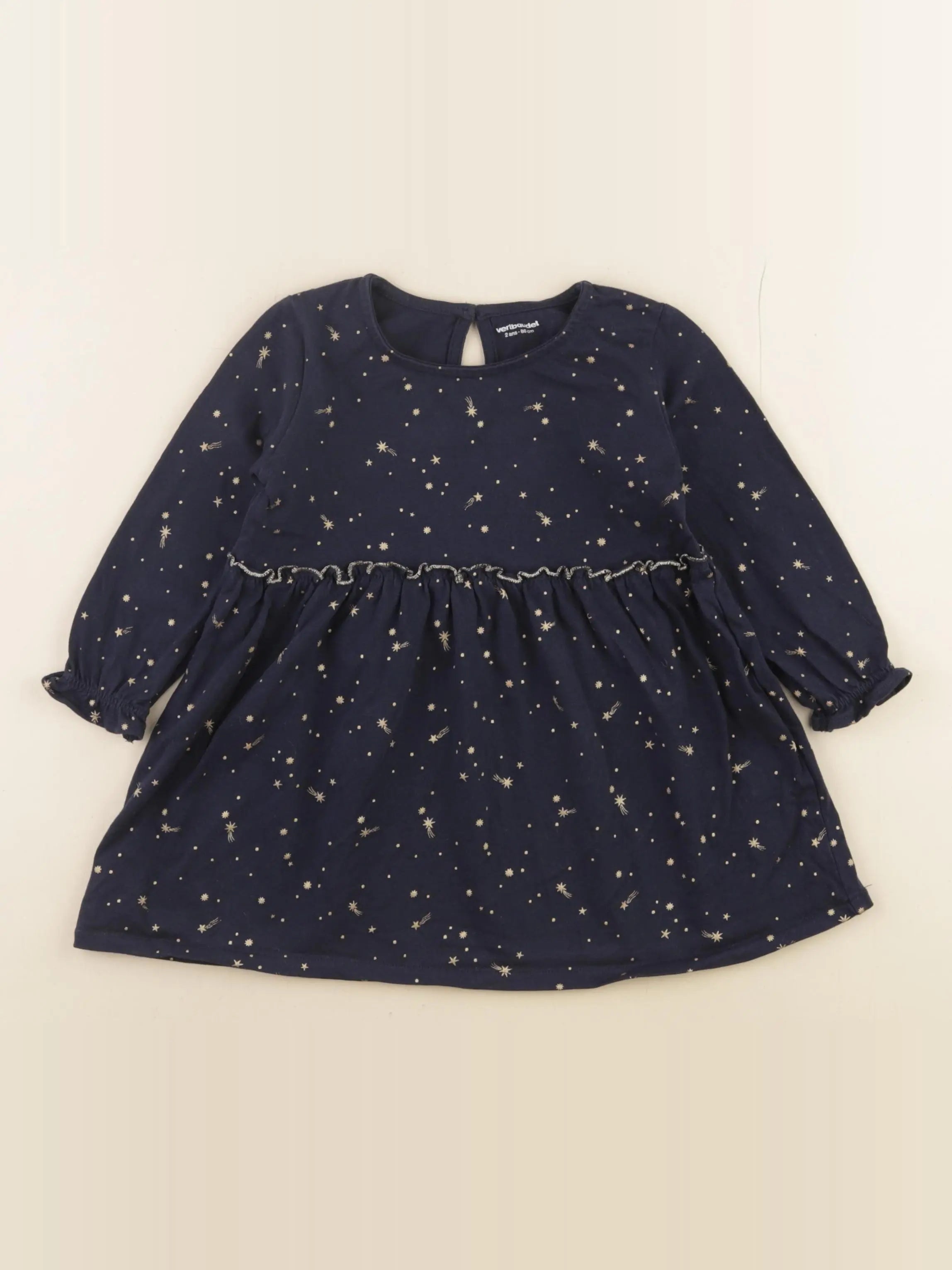 Vertbaudet - robe bleu - 2 ans