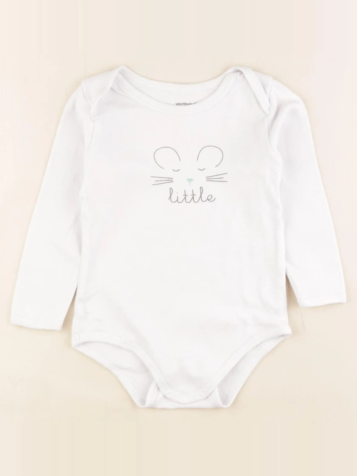 Vertbaudet - body blanc - 36 mois