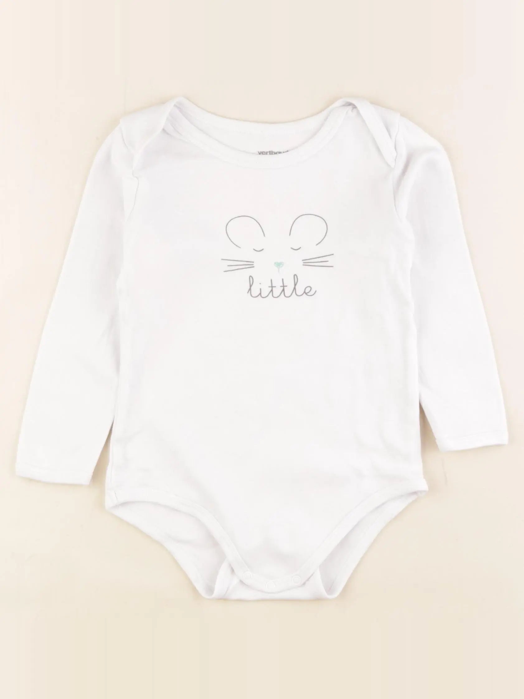 Vertbaudet - body blanc - 36 mois
