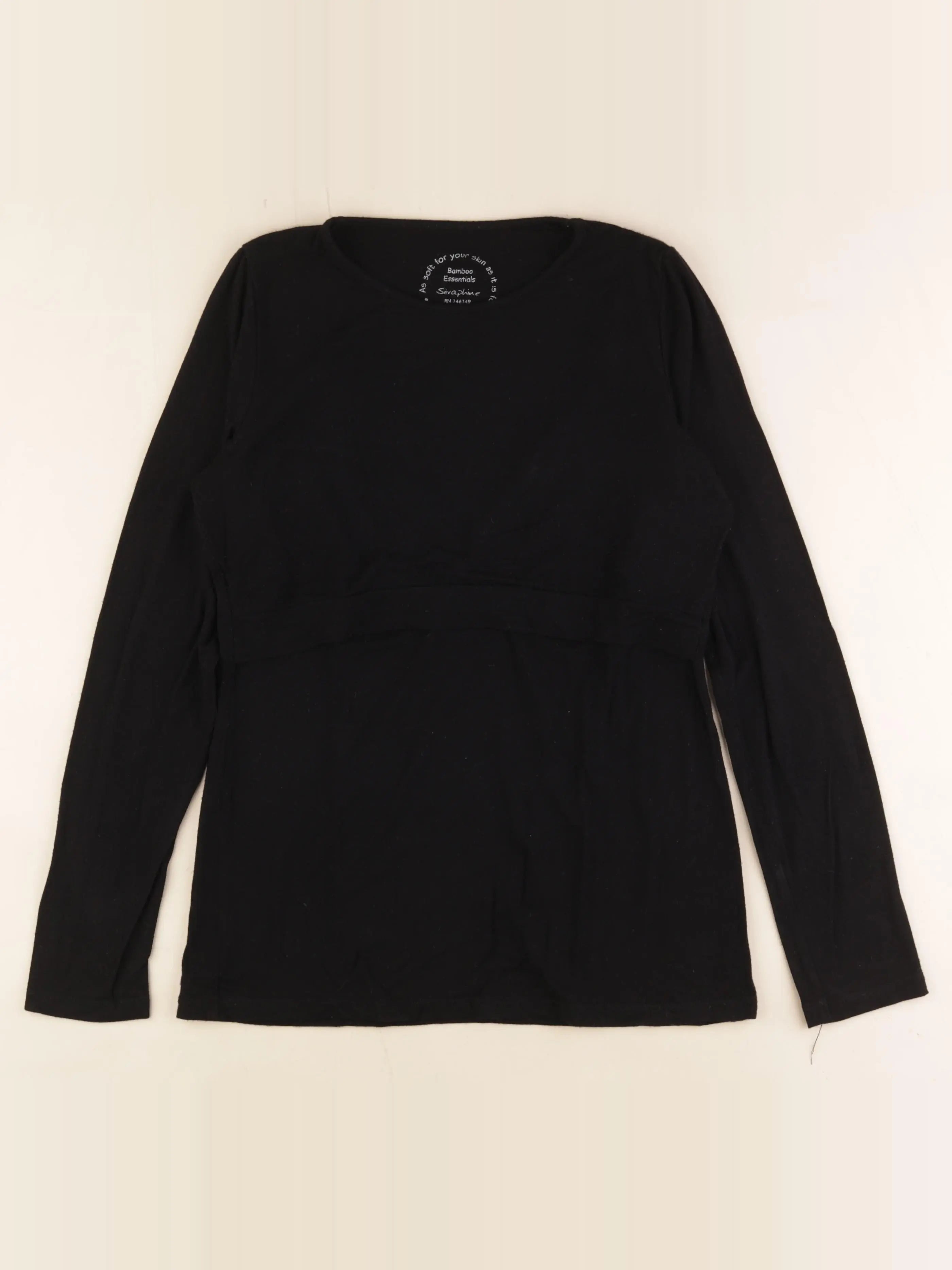 Seraphine - tee-shirt grossesse, allaitement noir - m