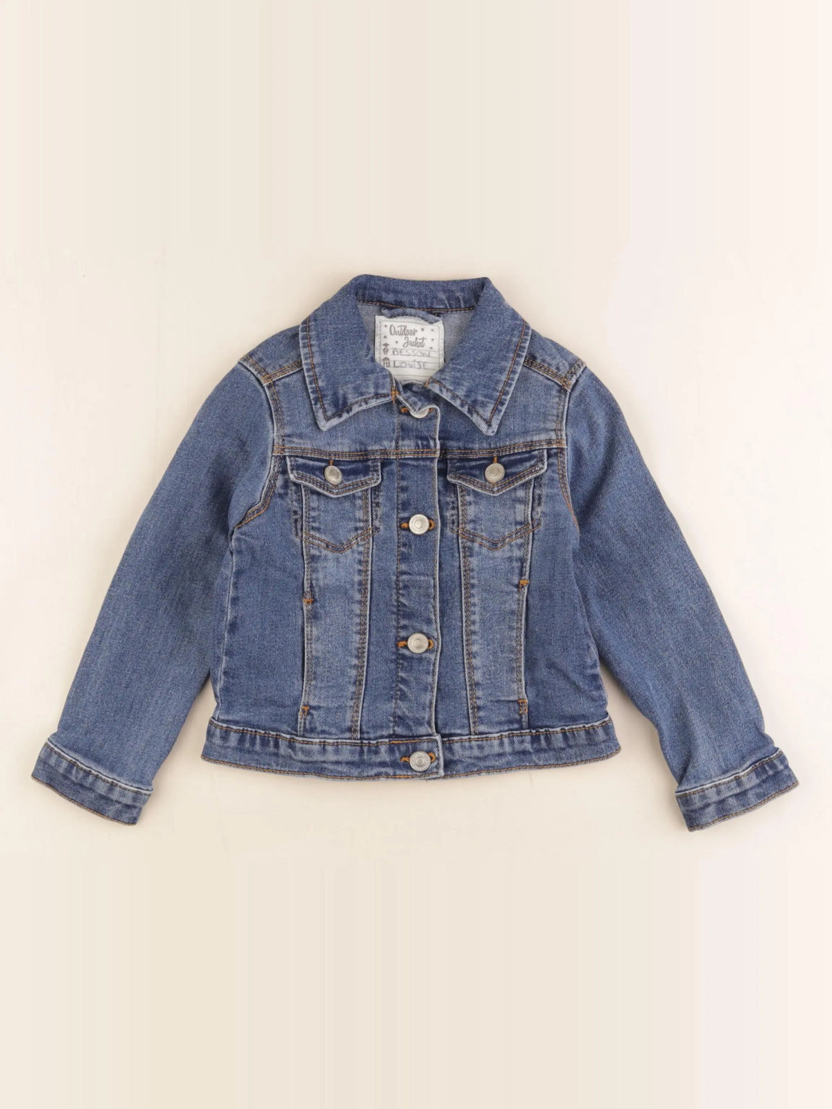 Vertbaudet - veste bleu - 4 ans