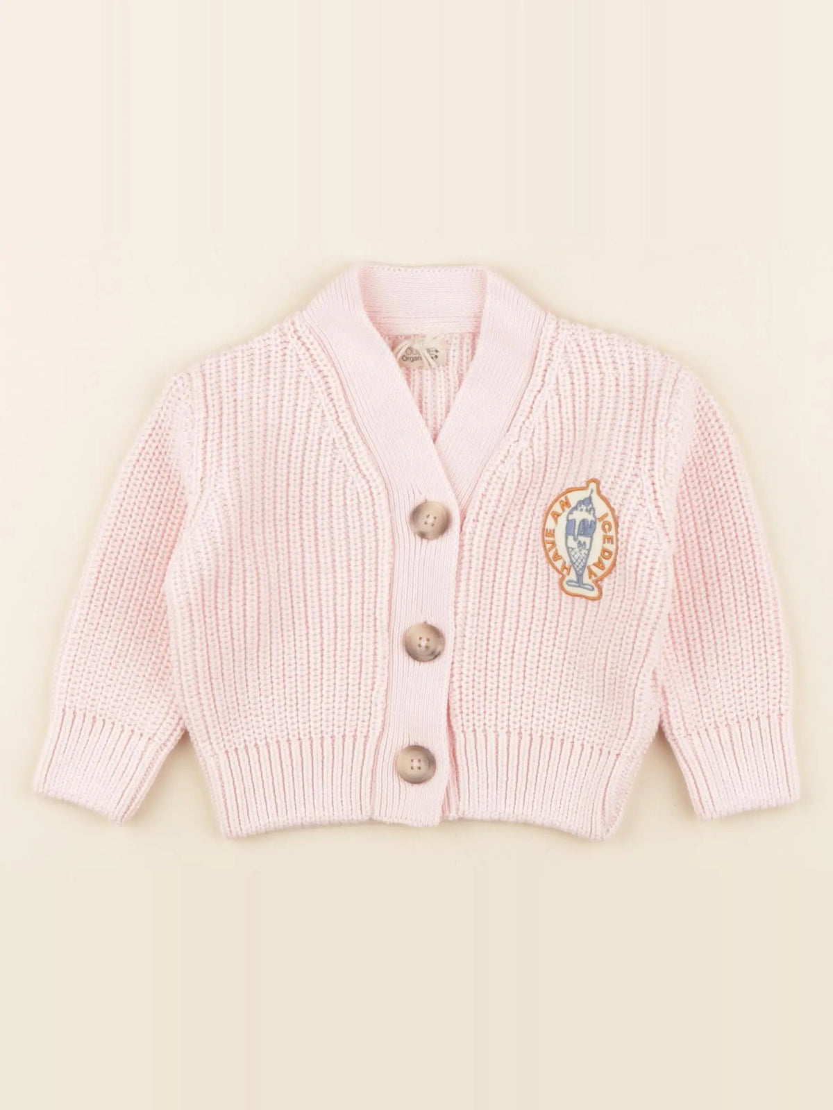 Gilet MATE ICE-CREAM coton rose