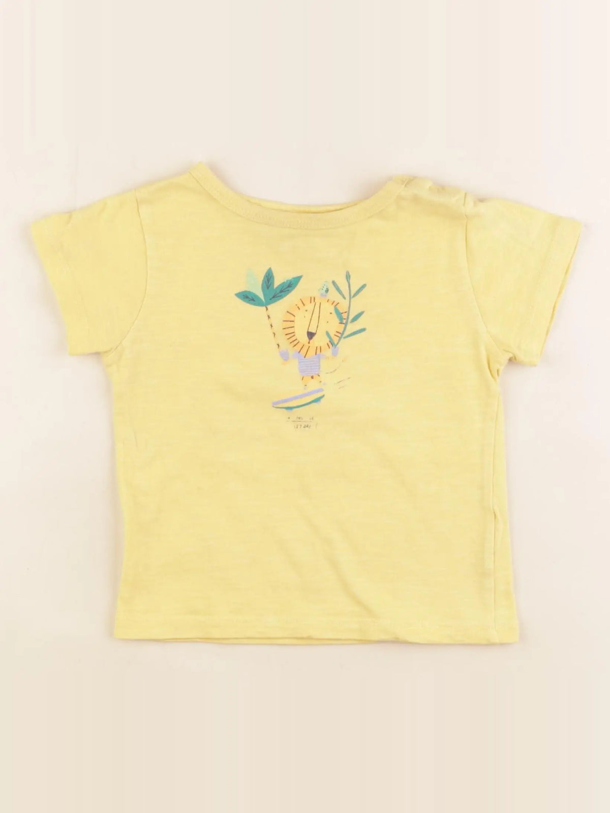 Cadet Rousselle - tee-shirt jaune - 12 mois