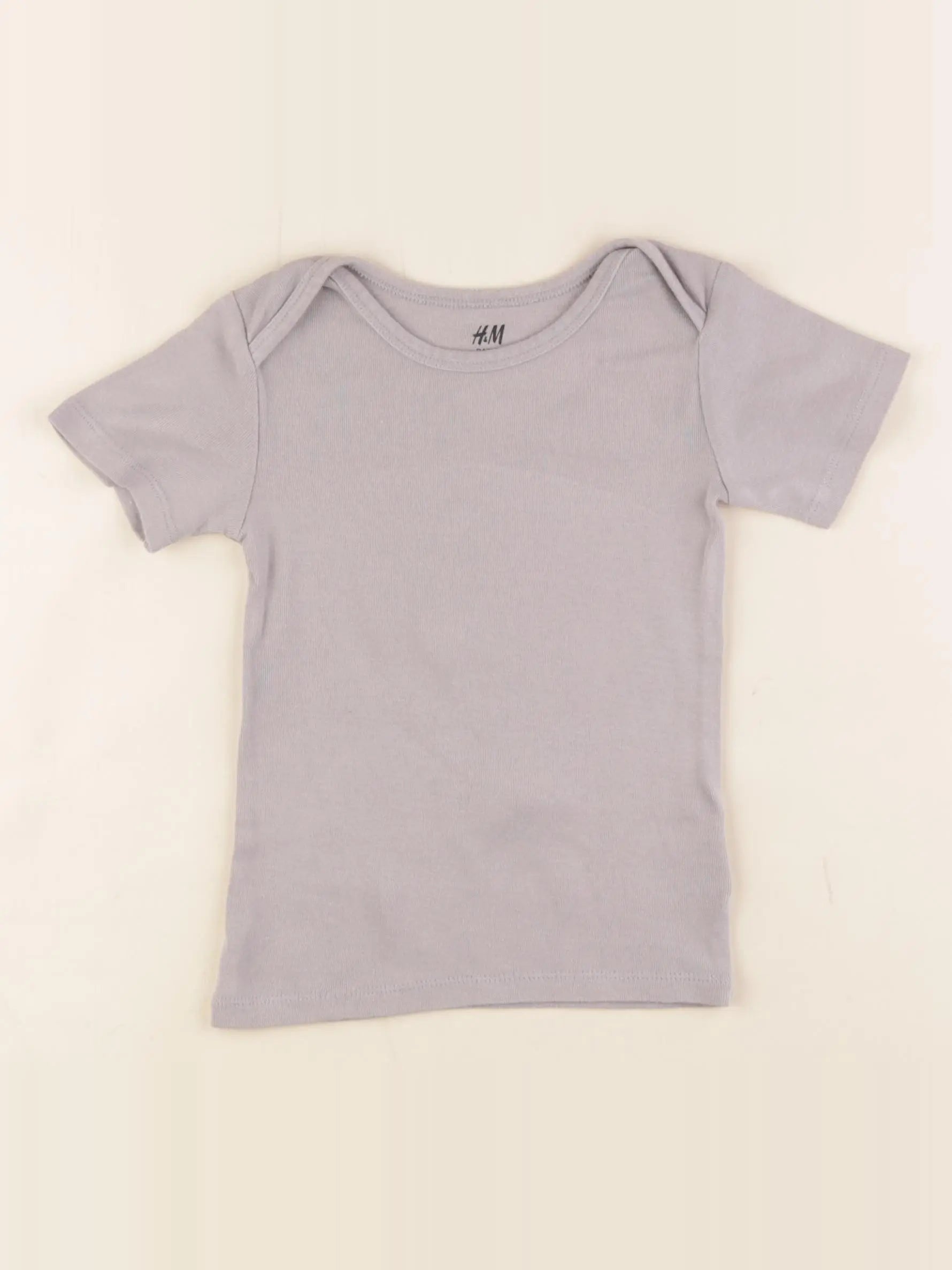 H&M - tee-shirt gris - 9/12 mois