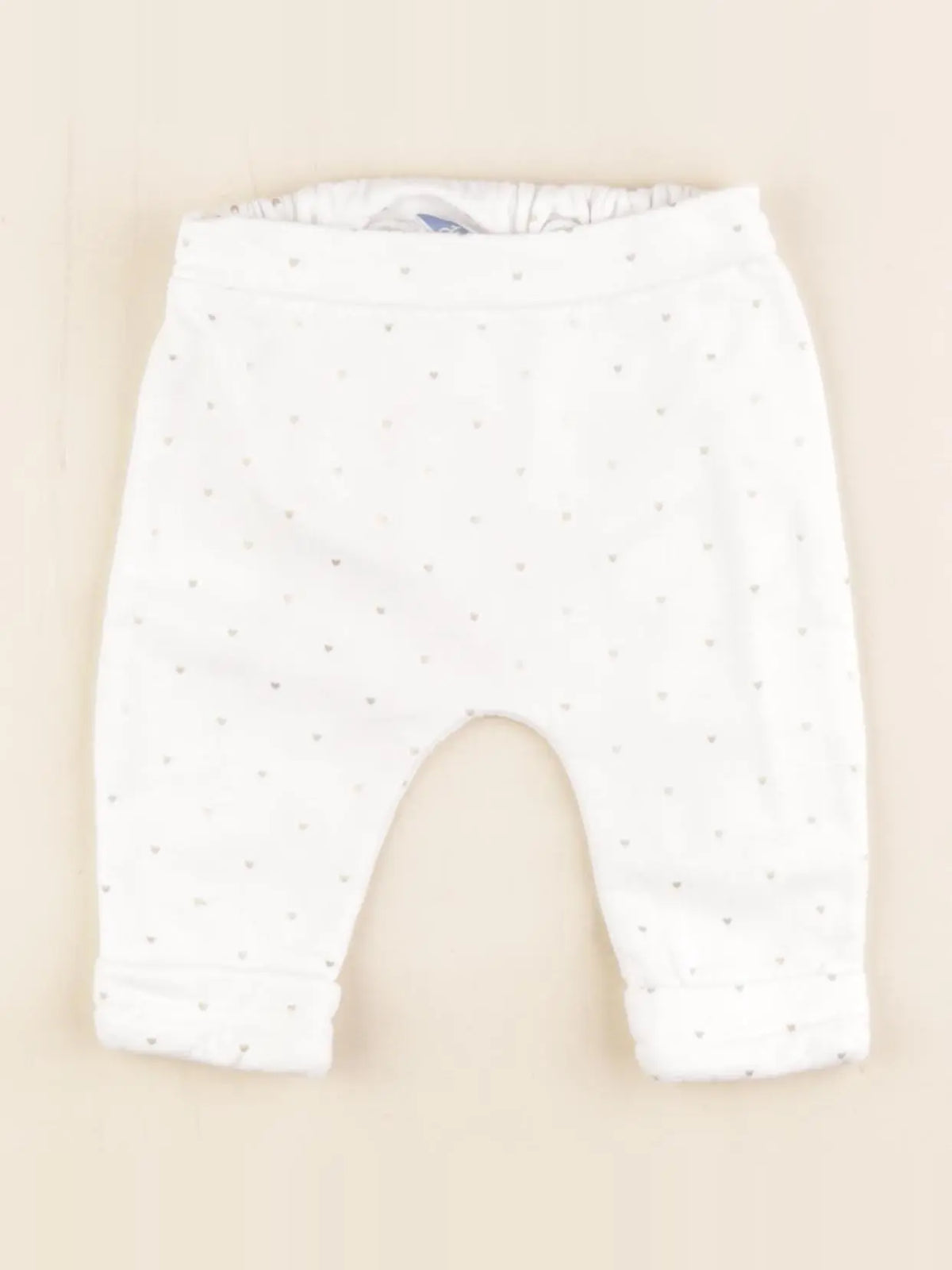 Jacadi - sarouel blanc, or - 6 mois