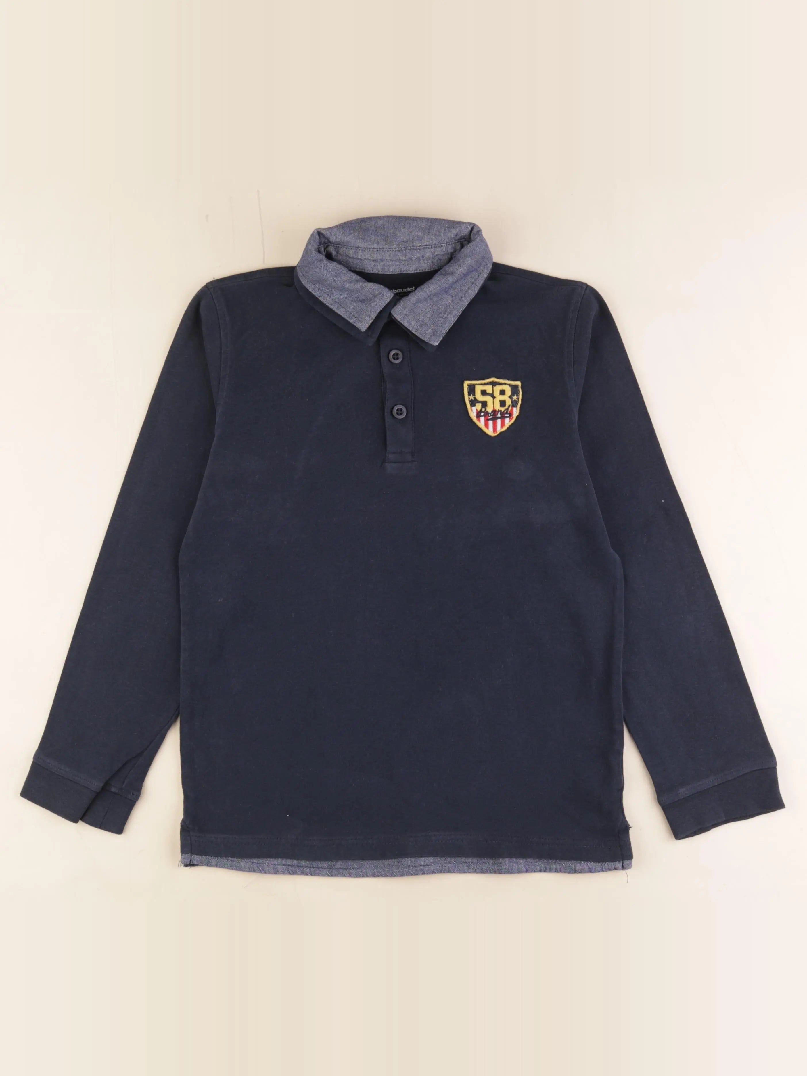 Vertbaudet - polo bleu - 12 ans