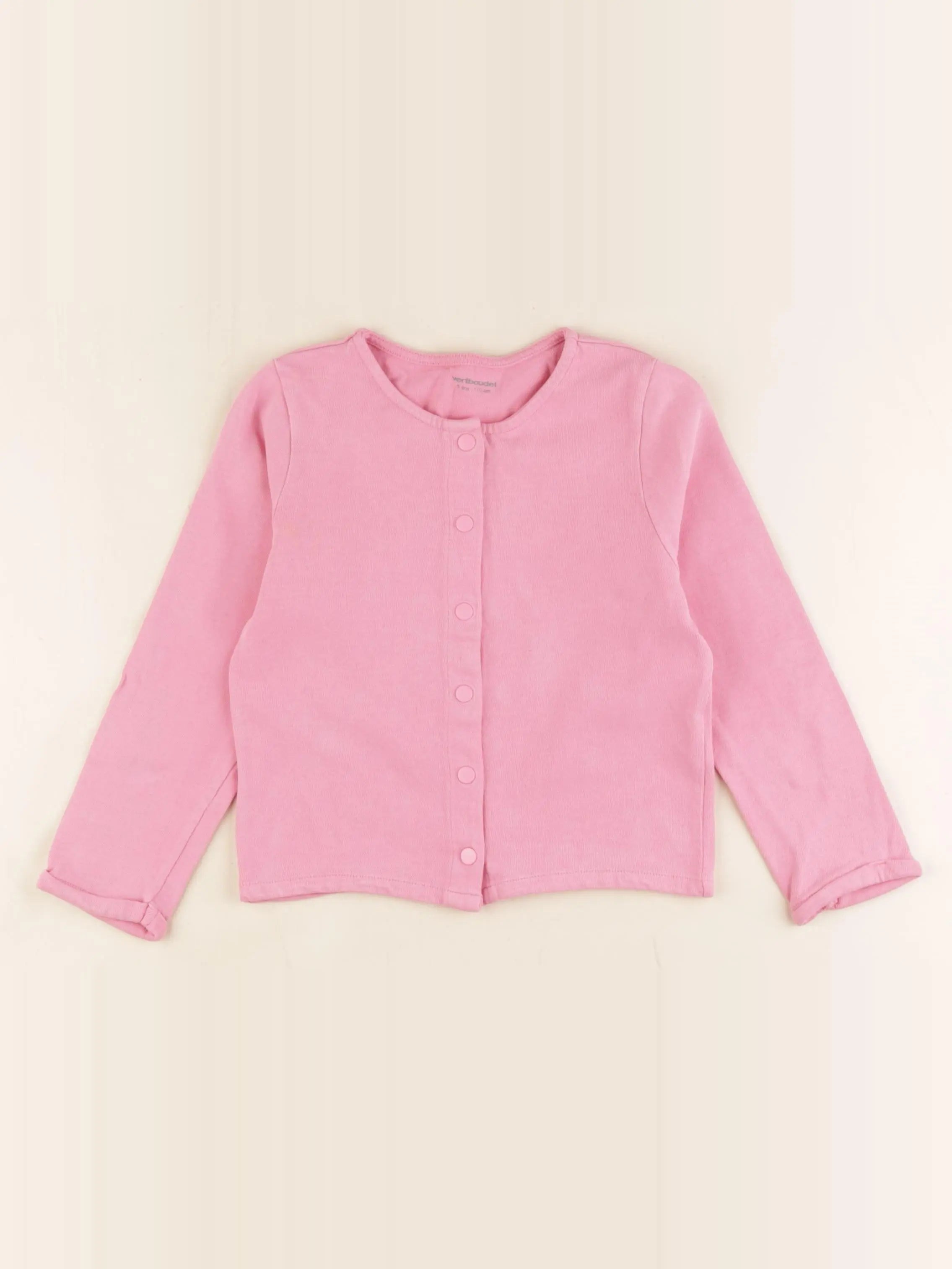 Vertbaudet - tee-shirt rose - 5 ans