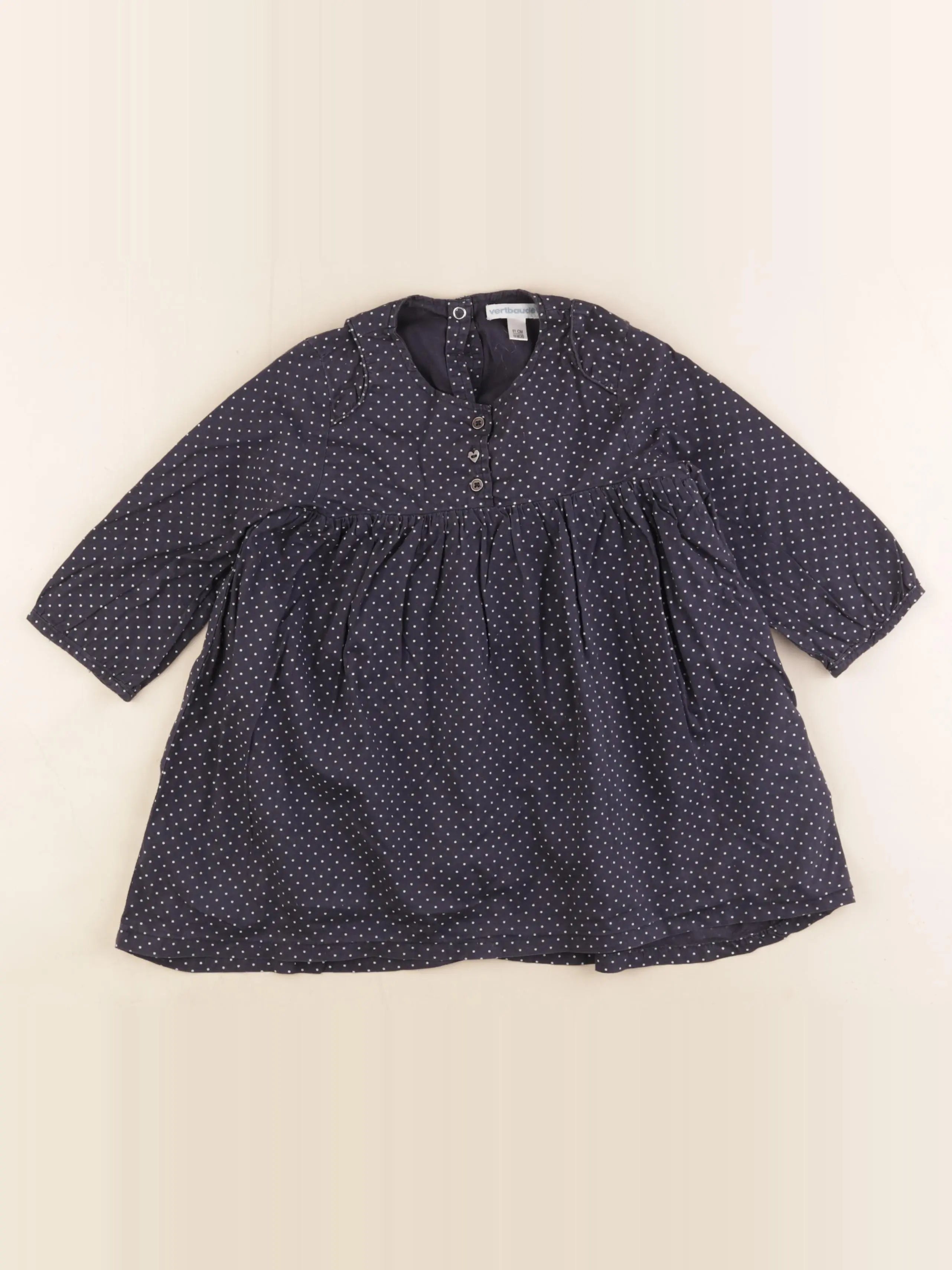 Vertbaudet - robe bleu - 18 mois