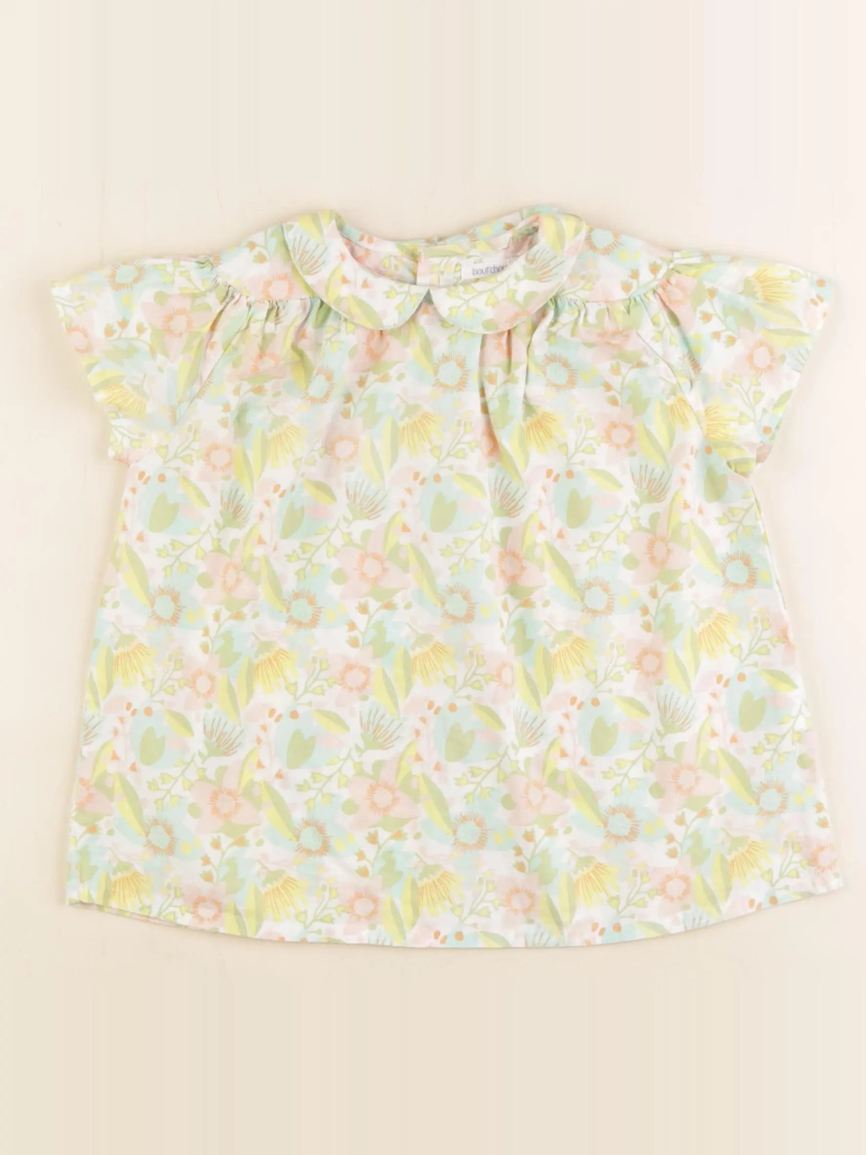 Boutchou - blouse jaune, vert - 36 mois