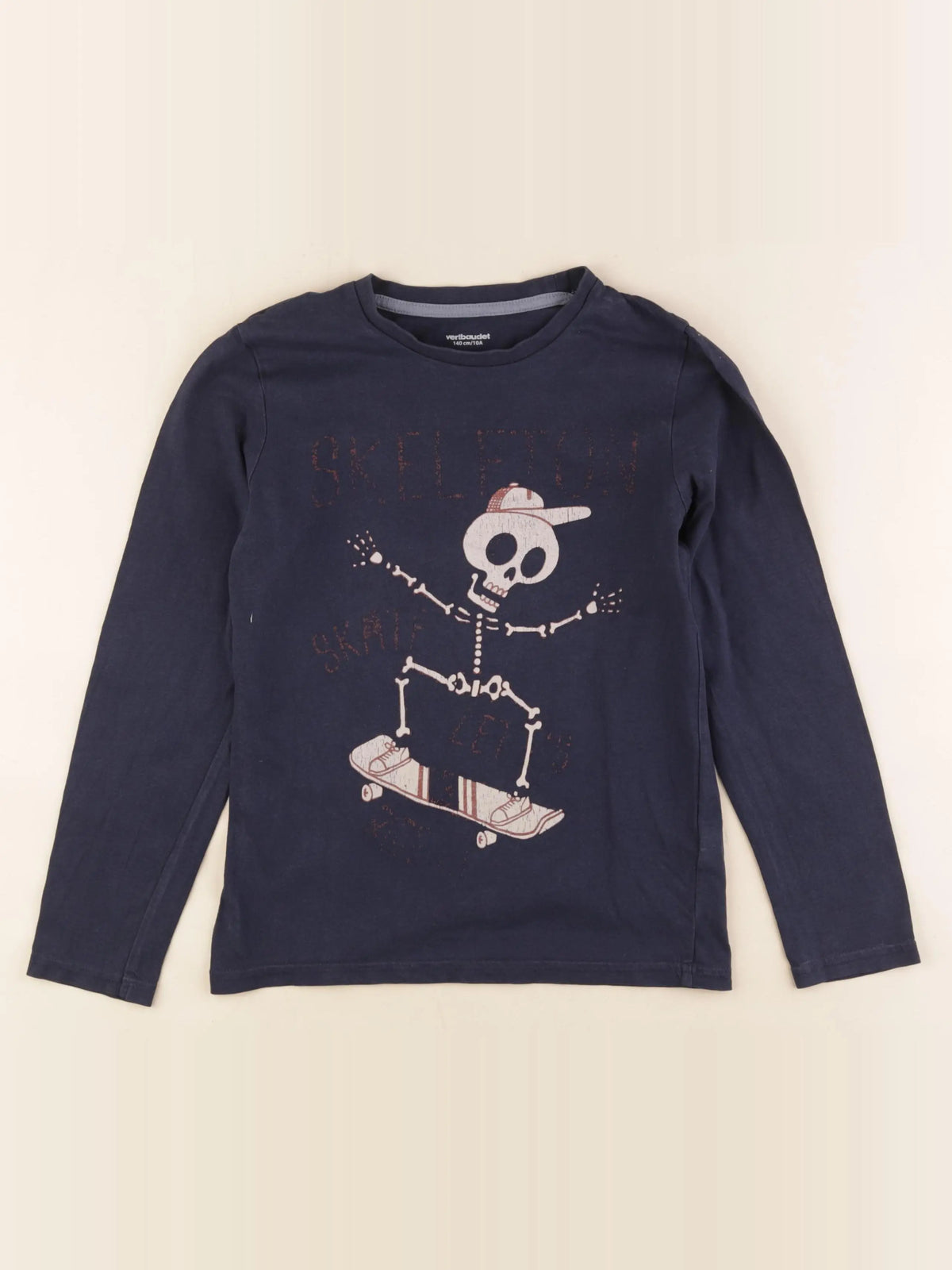 Vertbaudet - tee-shirt bleu - 10 ans