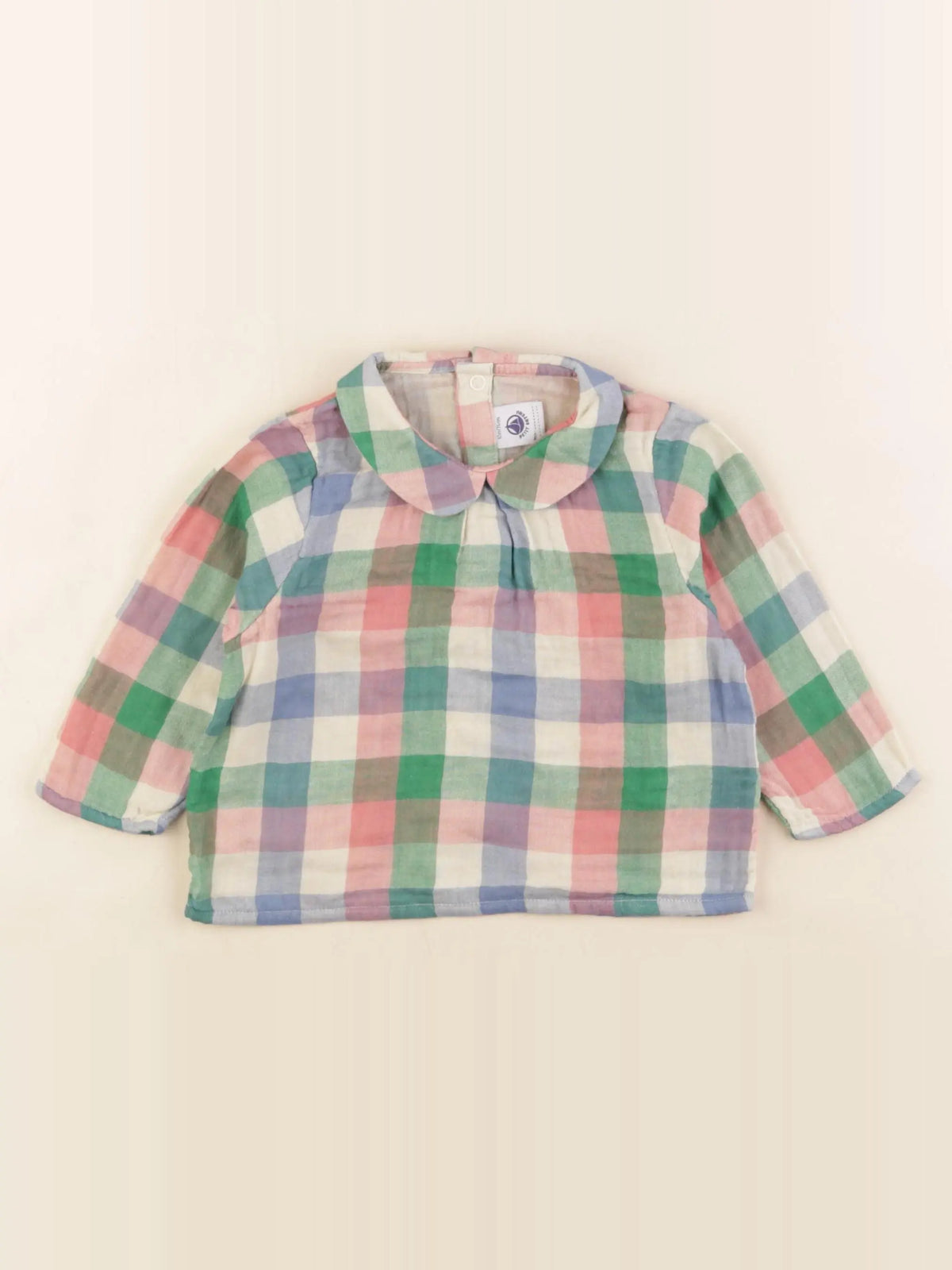 Petit Bateau - blouse multicolore - 12 mois