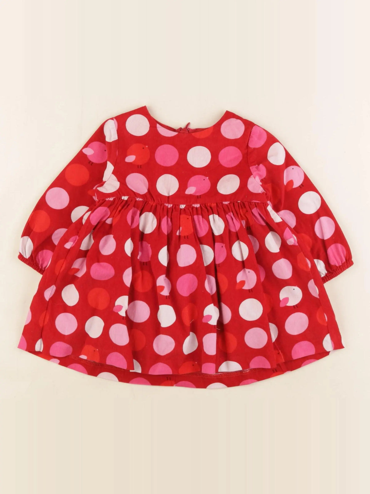 Jacadi - robe rouge, rose - 6 mois