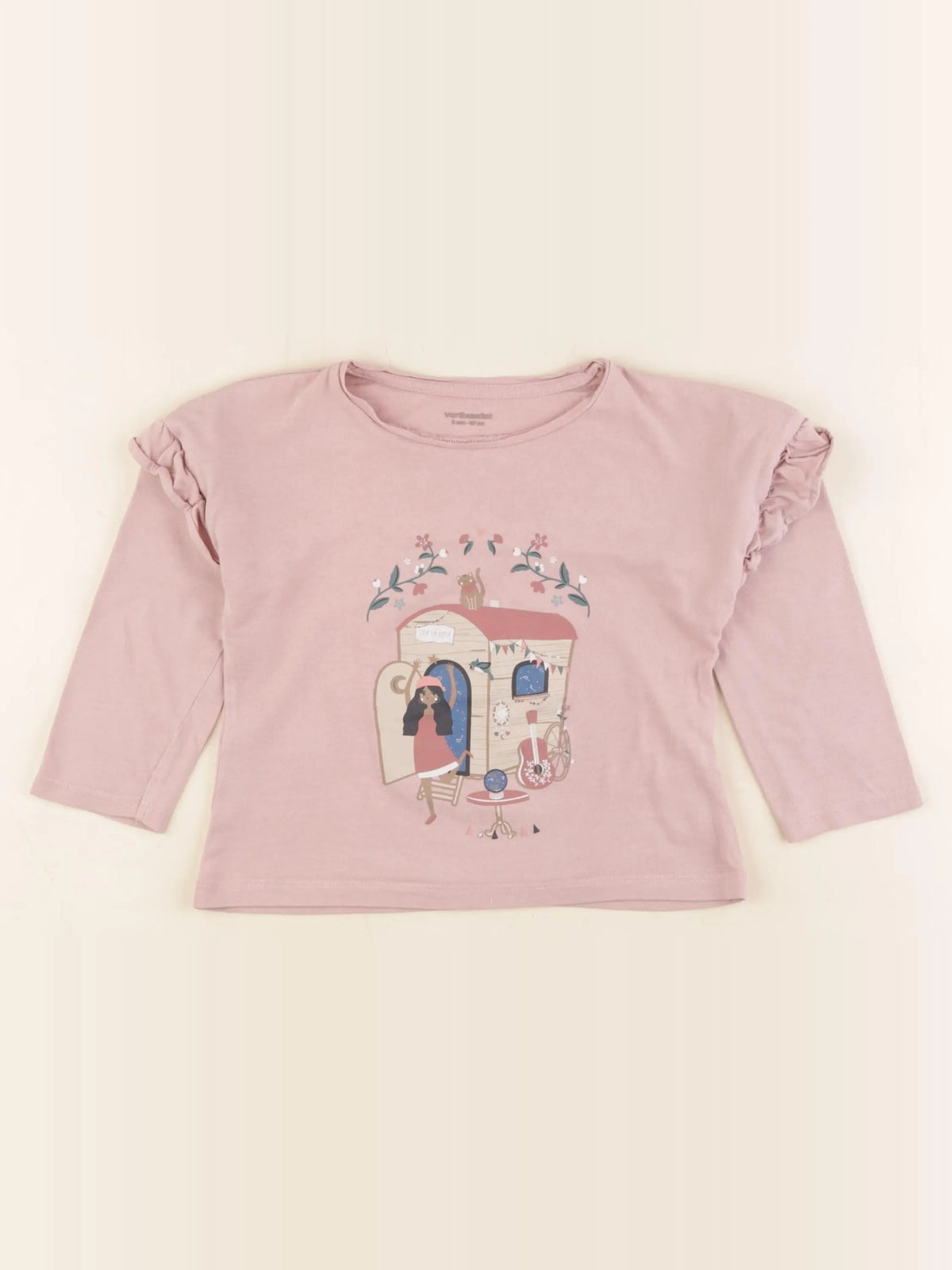 Vertbaudet - tee-shirt rose - 3 ans