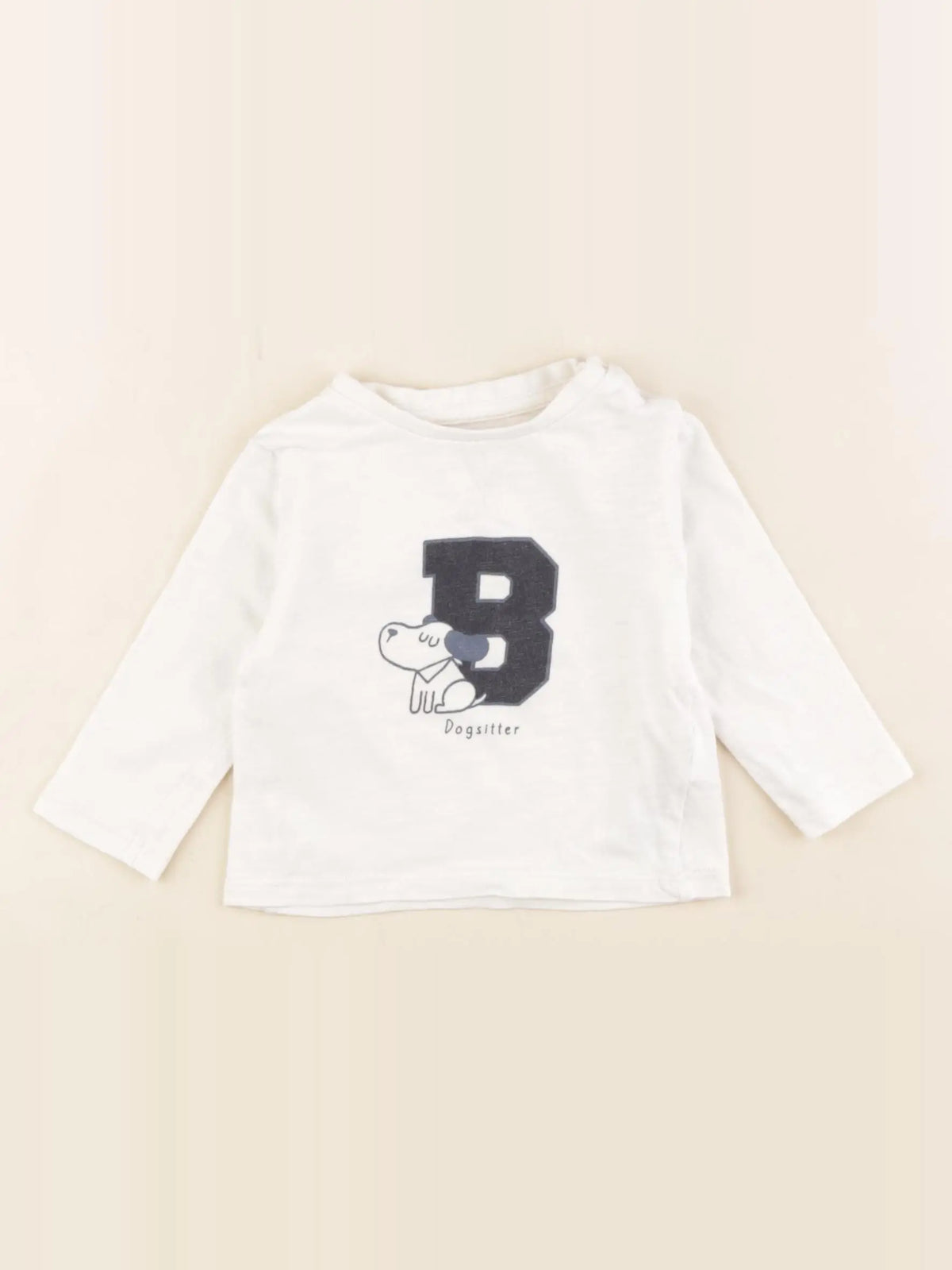 Vertbaudet - tee-shirt blanc - 6 mois