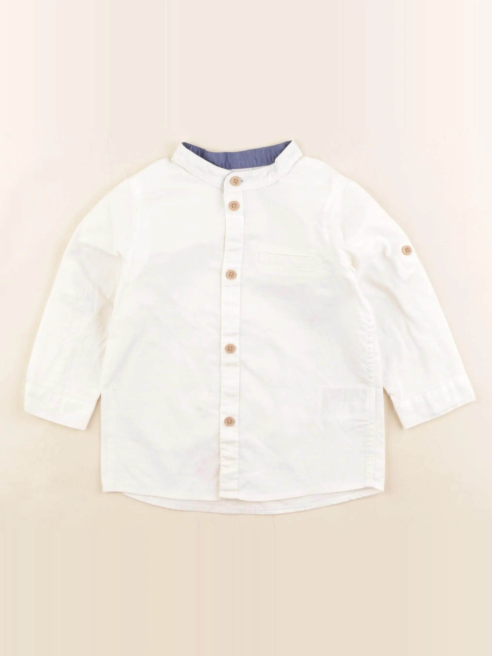 H&M - chemise blanc - 9/12 mois