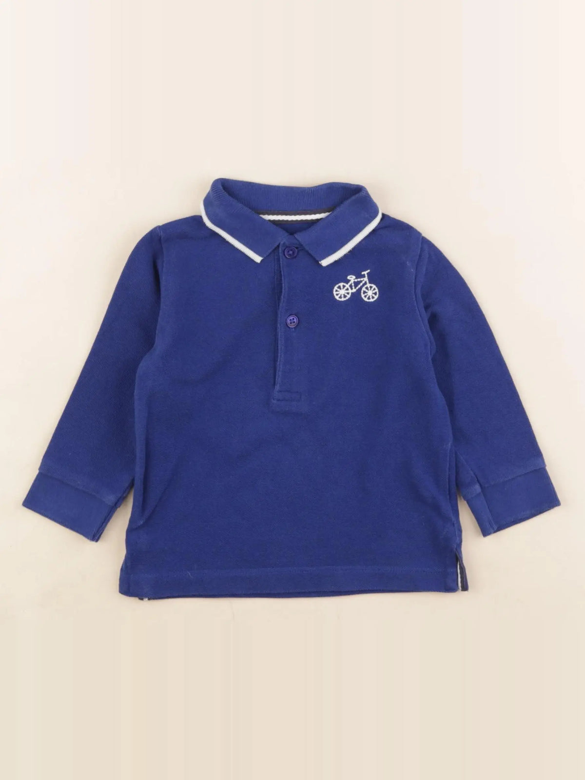 Boutchou - polo bleu - 12 mois