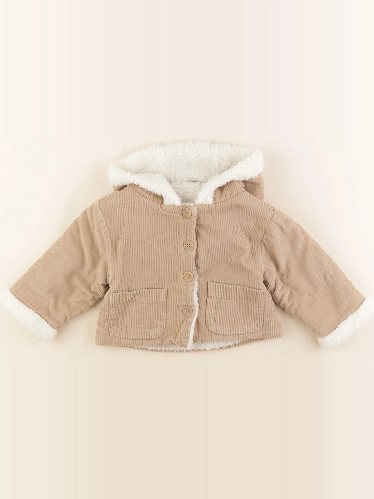 Marlot Paris - veste doublé marron - 12 mois