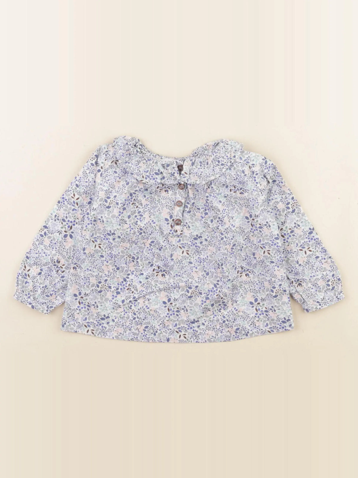 Jacadi - blouse liberty bleu - 6 mois