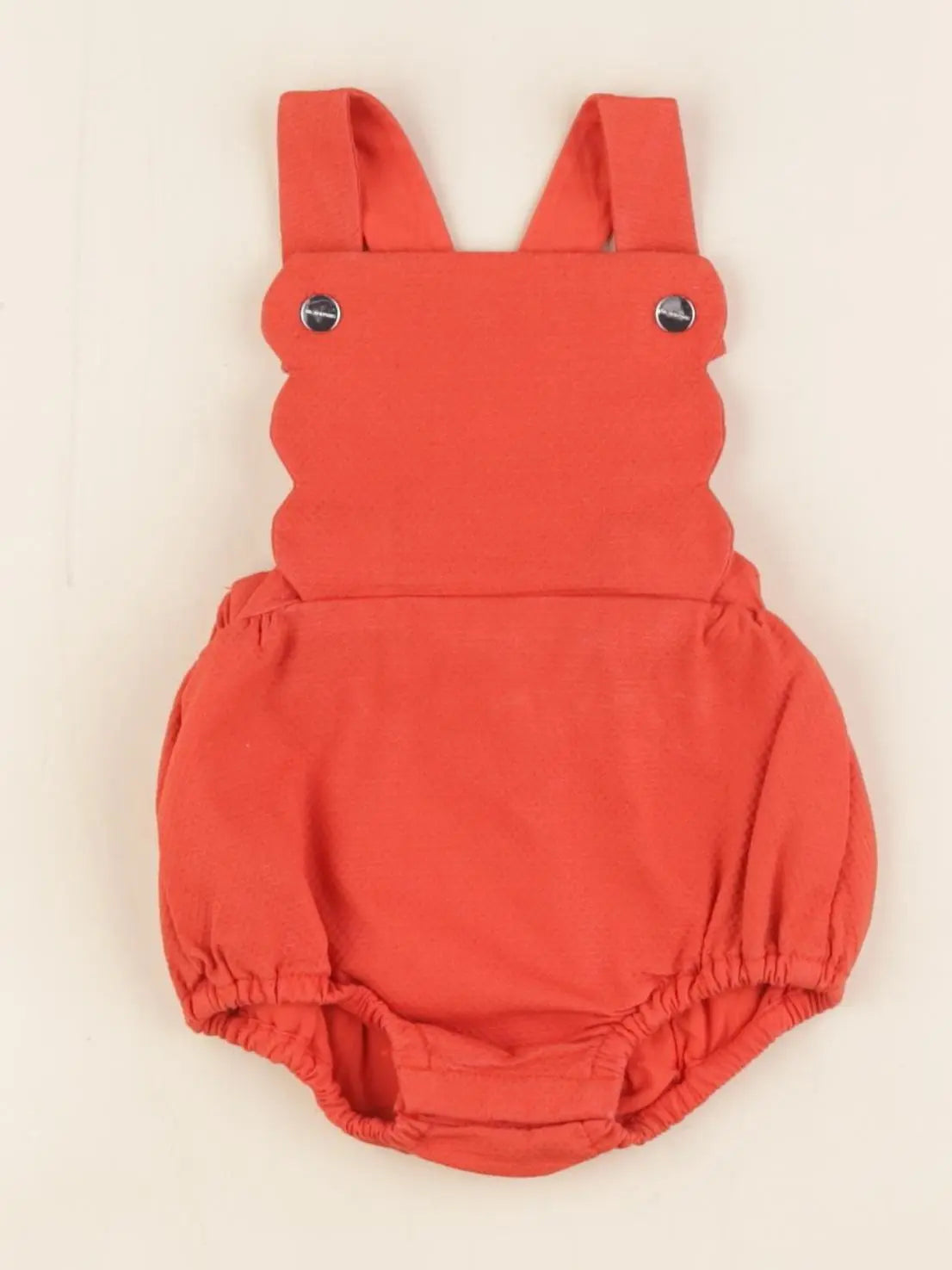 Jacadi - salopette orange - 1 mois