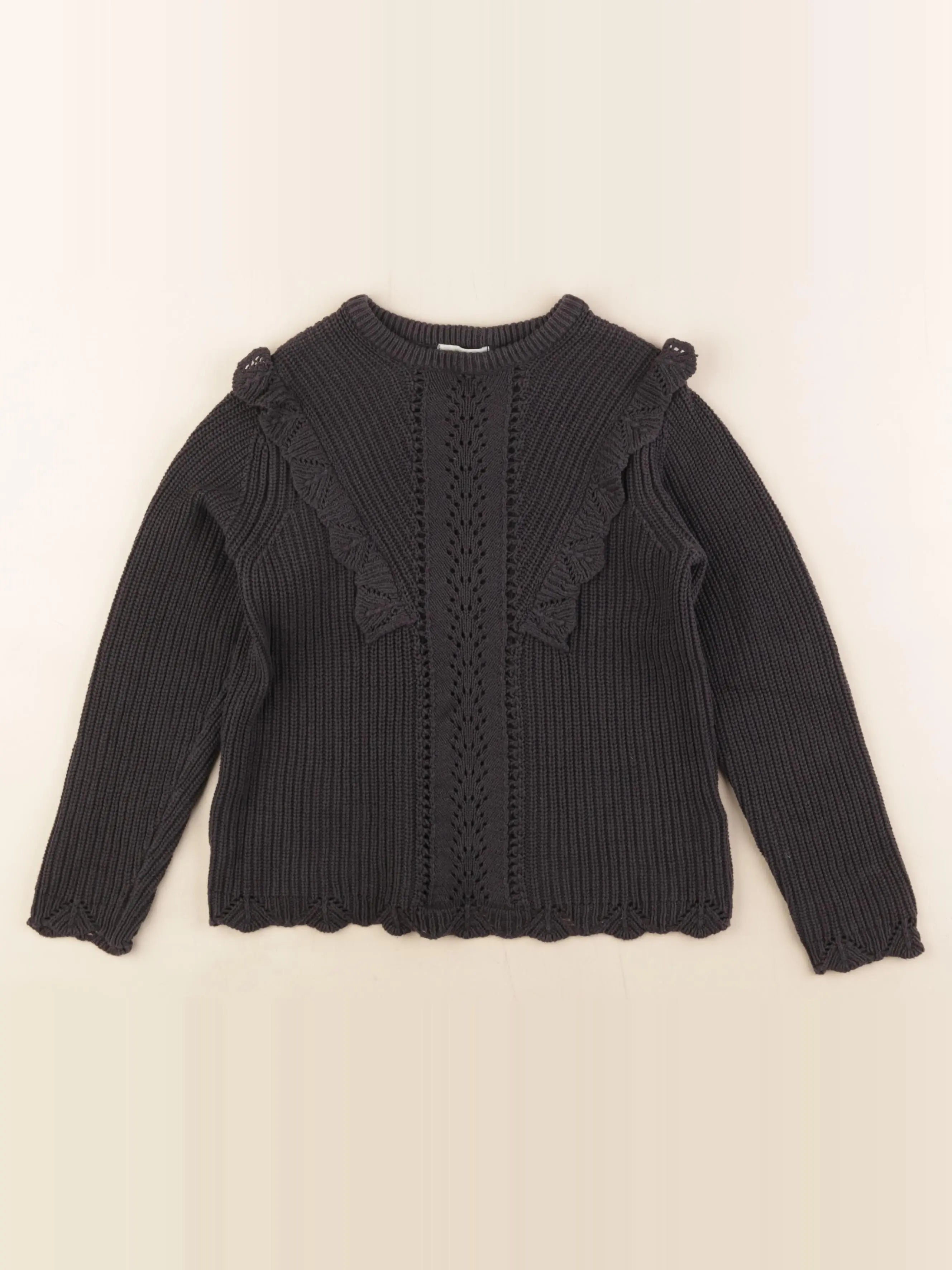 Vertbaudet - pull gris - 8 ans