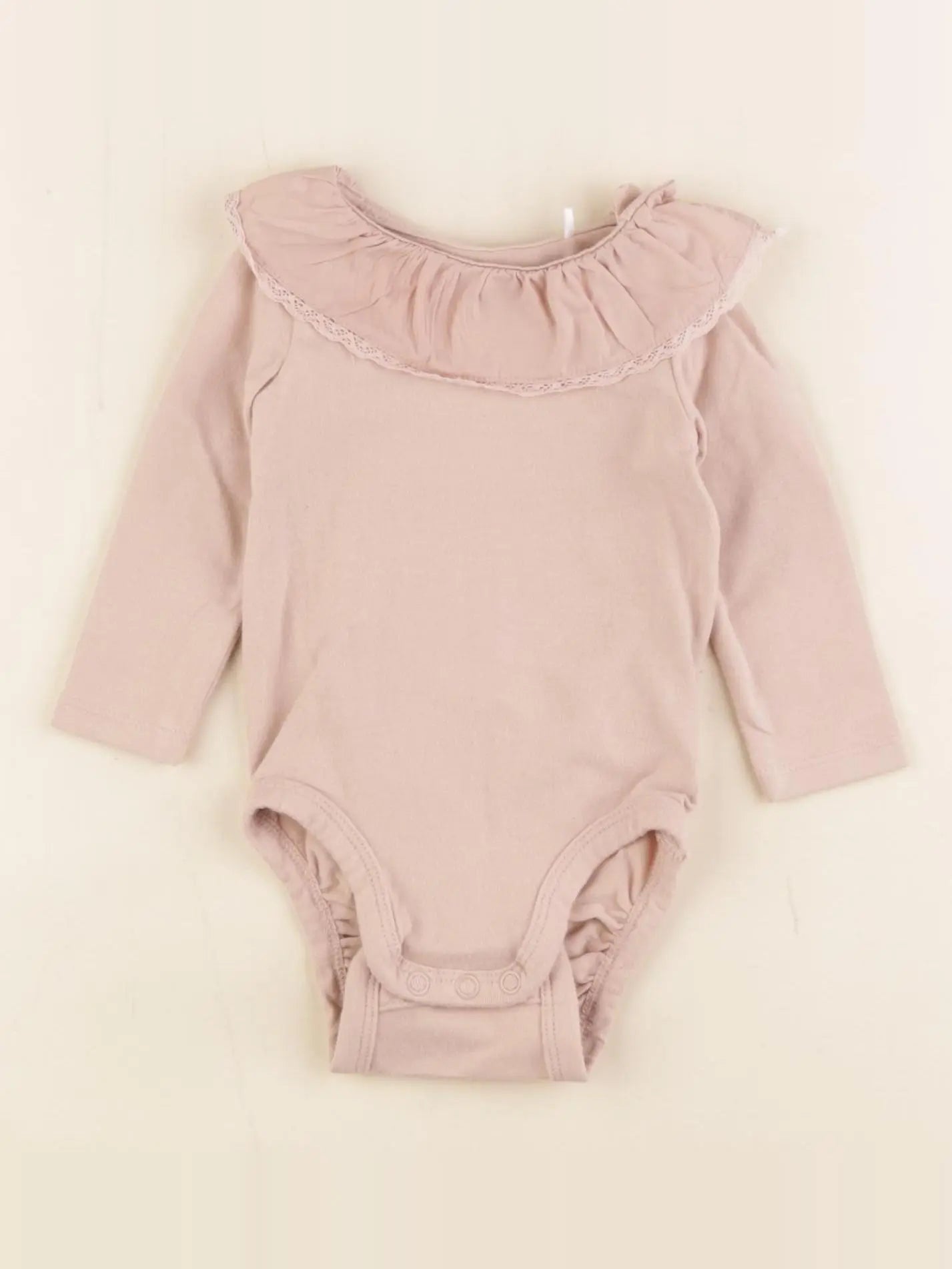 H&M - body à col rose - 1/2 mois